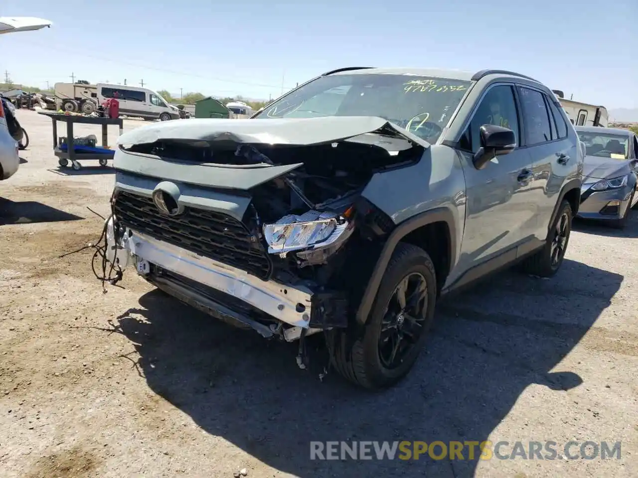 2 Photograph of a damaged car 2T3W1RFV6MW117033 TOYOTA RAV4 2021