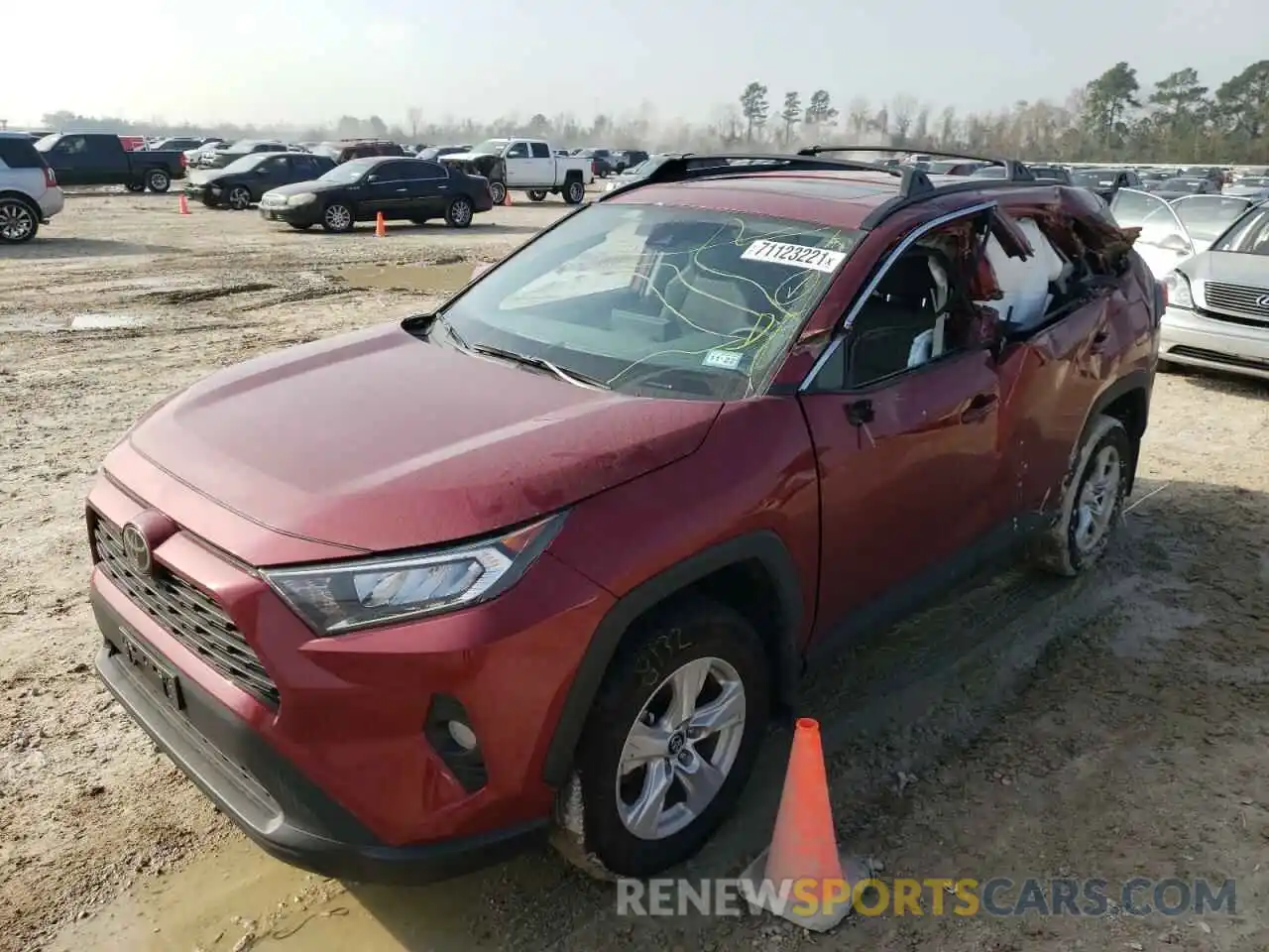 2 Photograph of a damaged car 2T3W1RFV6MW118649 TOYOTA RAV4 2021