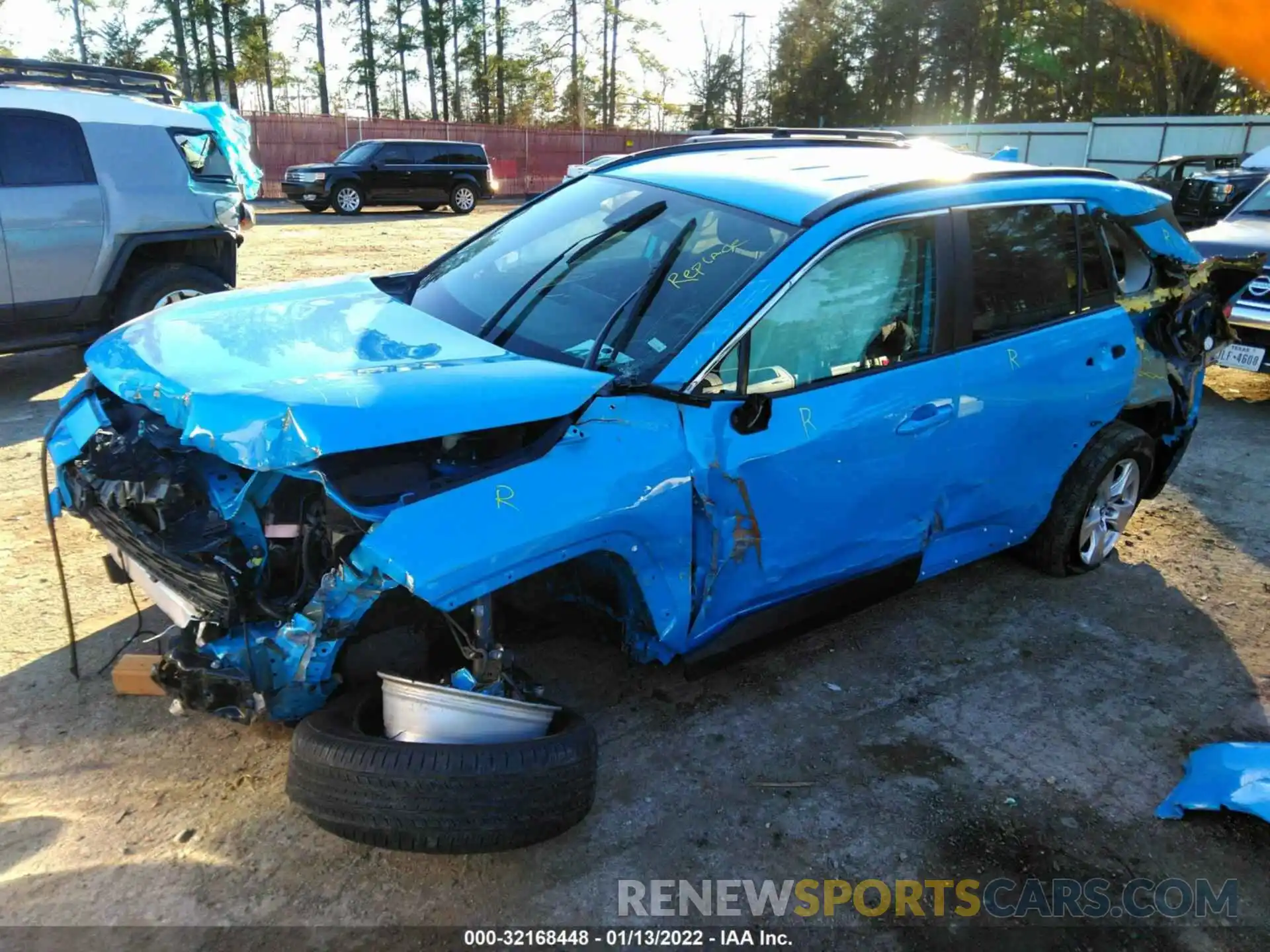 2 Photograph of a damaged car 2T3W1RFV6MW119297 TOYOTA RAV4 2021