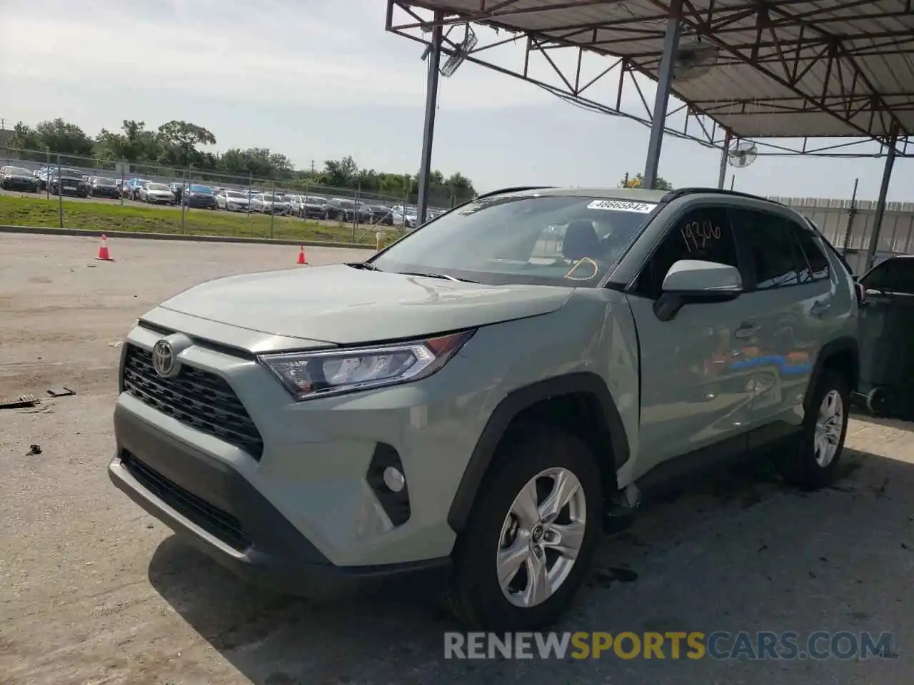 2 Photograph of a damaged car 2T3W1RFV6MW120269 TOYOTA RAV4 2021