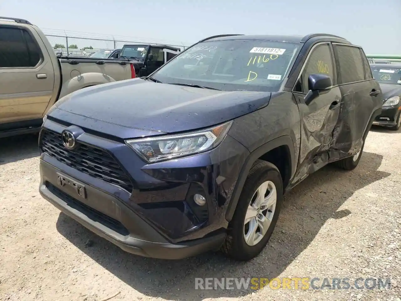 2 Photograph of a damaged car 2T3W1RFV6MW138030 TOYOTA RAV4 2021