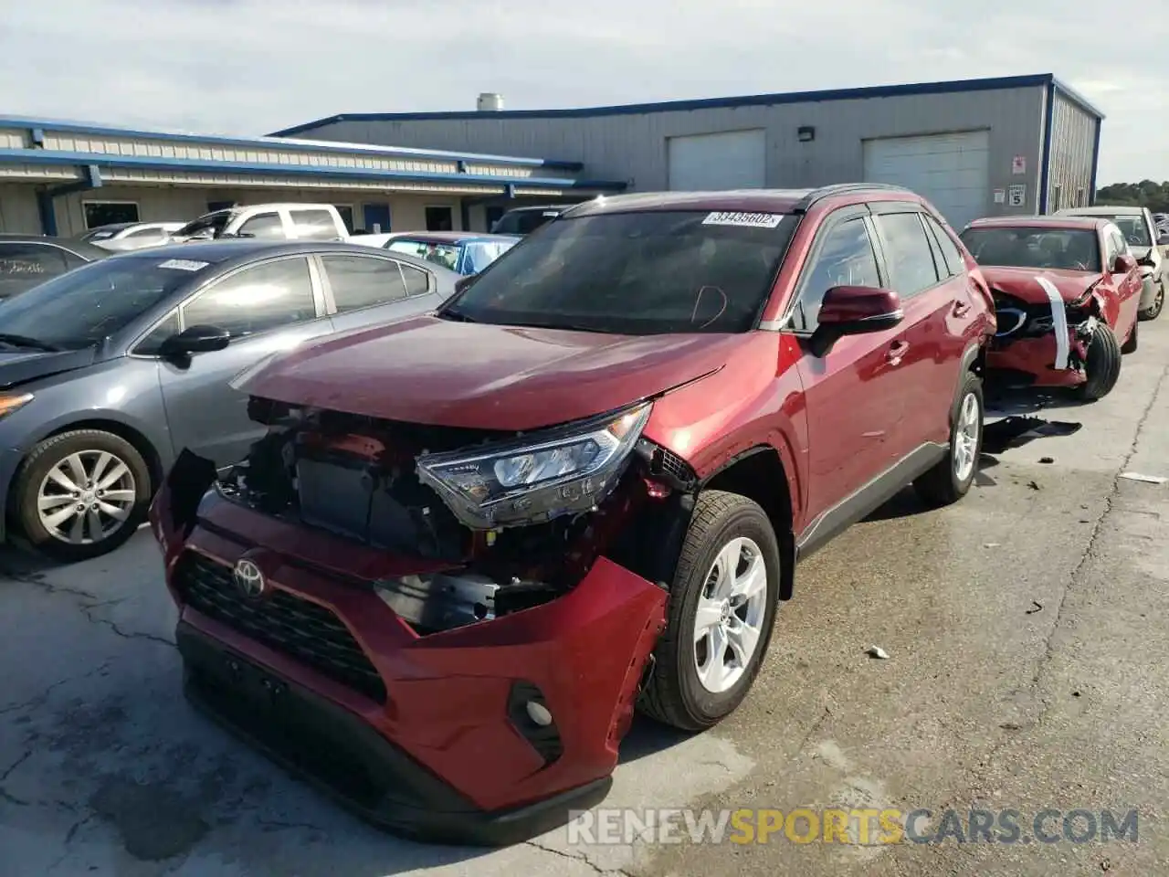 2 Photograph of a damaged car 2T3W1RFV6MW141347 TOYOTA RAV4 2021