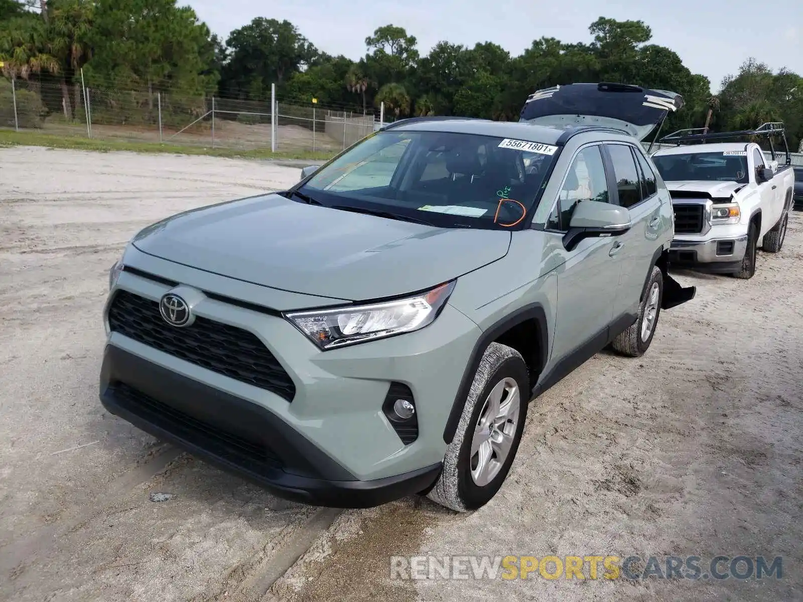 2 Photograph of a damaged car 2T3W1RFV6MW149125 TOYOTA RAV4 2021