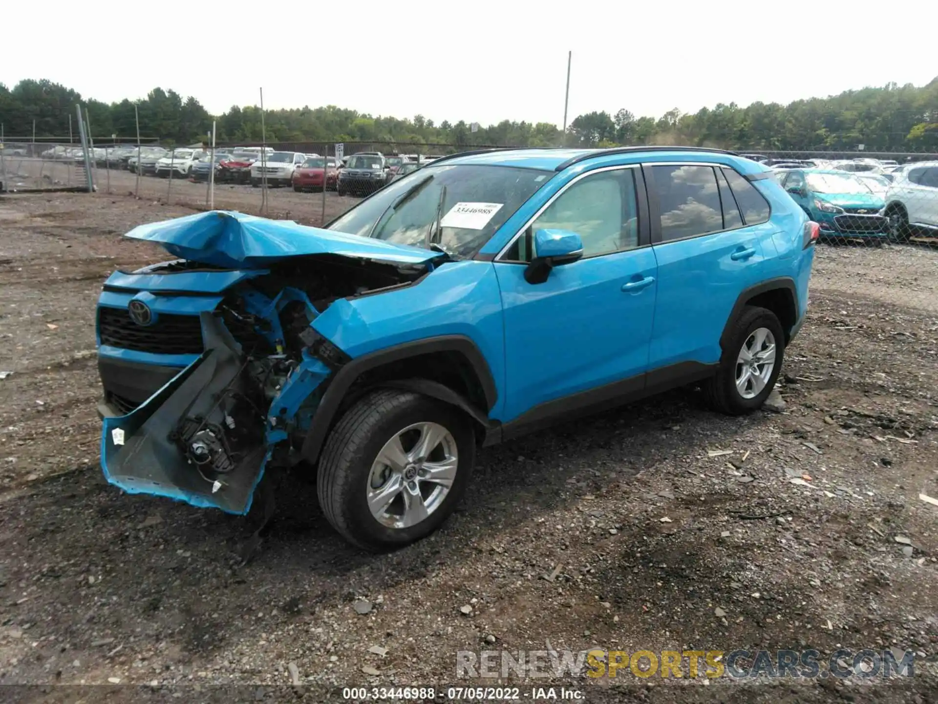 2 Photograph of a damaged car 2T3W1RFV6MW177605 TOYOTA RAV4 2021