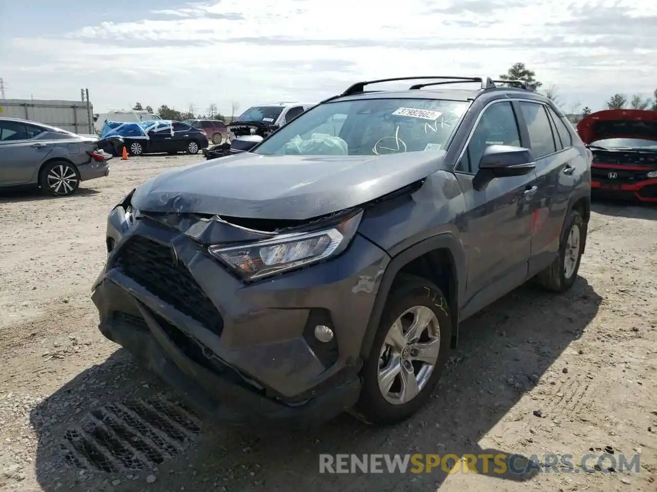 2 Photograph of a damaged car 2T3W1RFV6MW177703 TOYOTA RAV4 2021