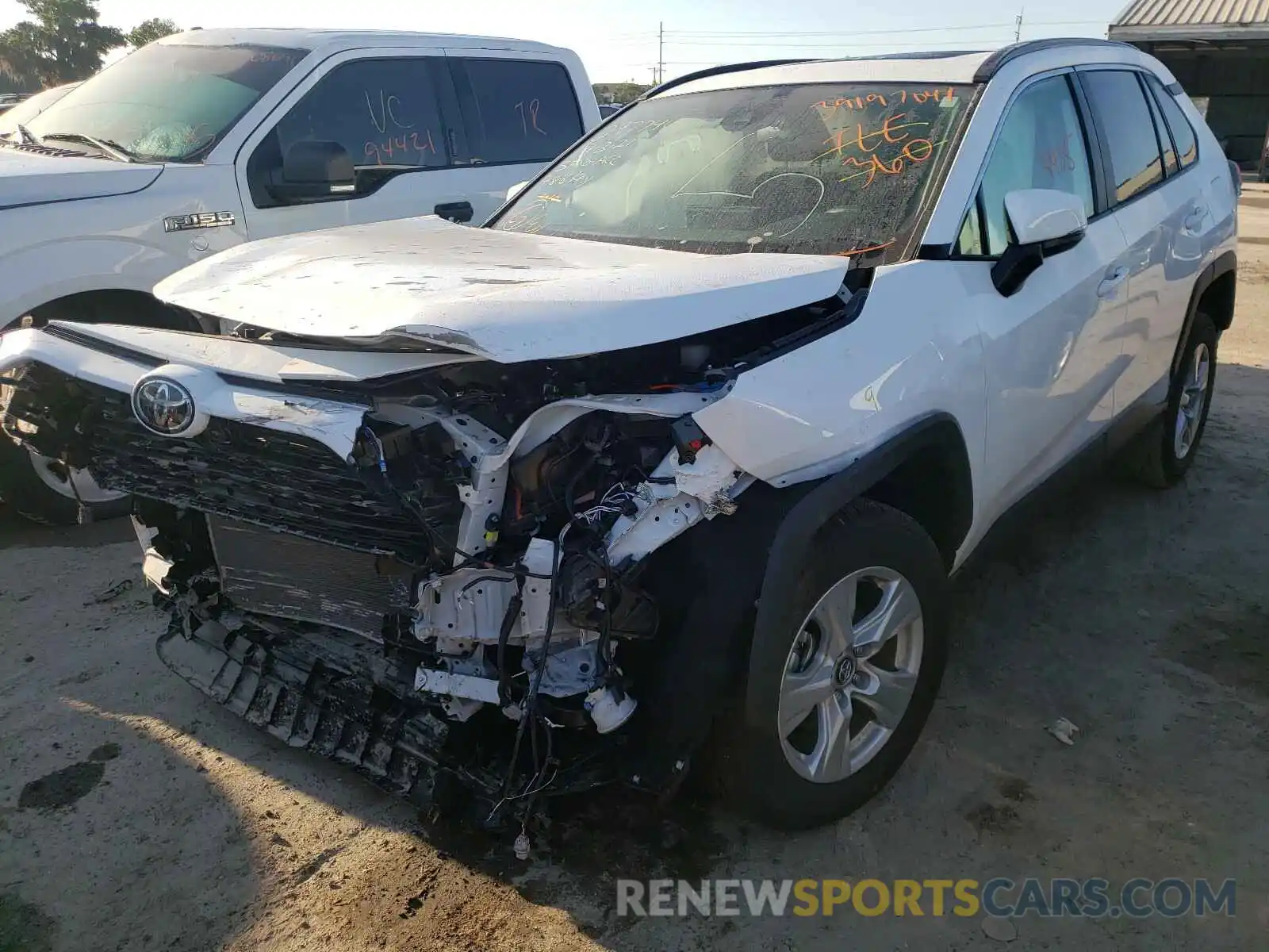 2 Photograph of a damaged car 2T3W1RFV7MC092080 TOYOTA RAV4 2021