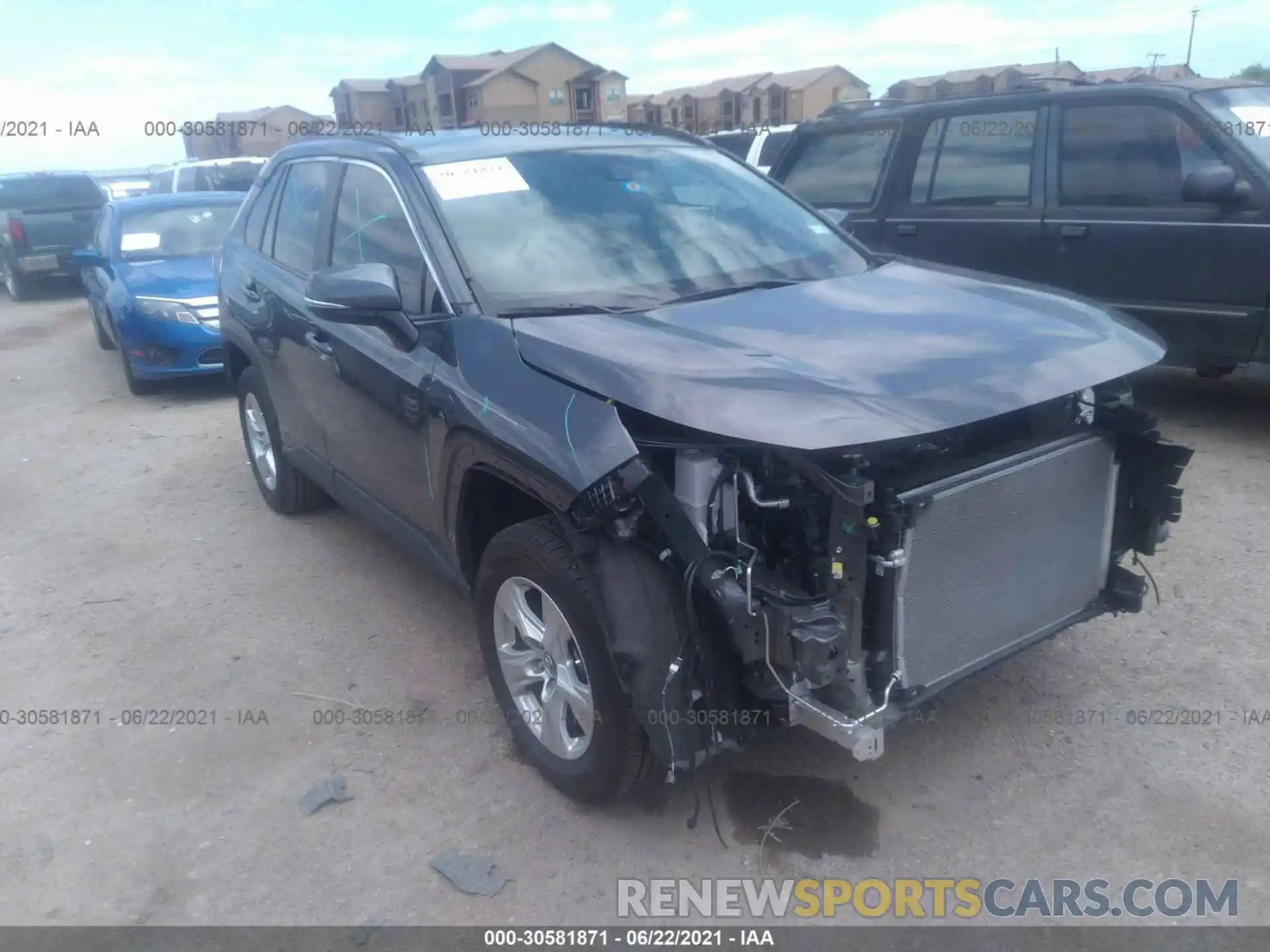 1 Photograph of a damaged car 2T3W1RFV7MC092404 TOYOTA RAV4 2021