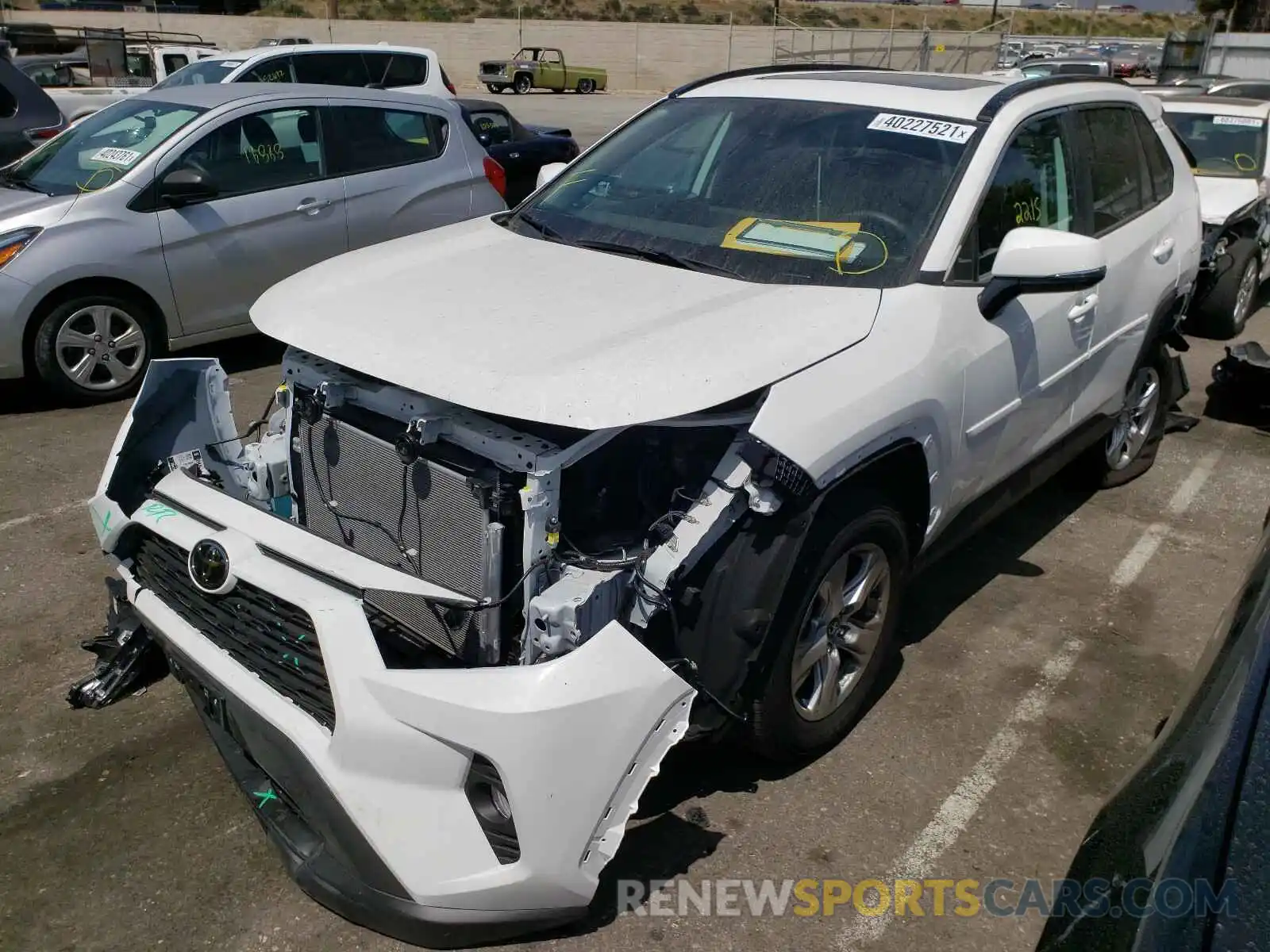 2 Photograph of a damaged car 2T3W1RFV7MC094783 TOYOTA RAV4 2021