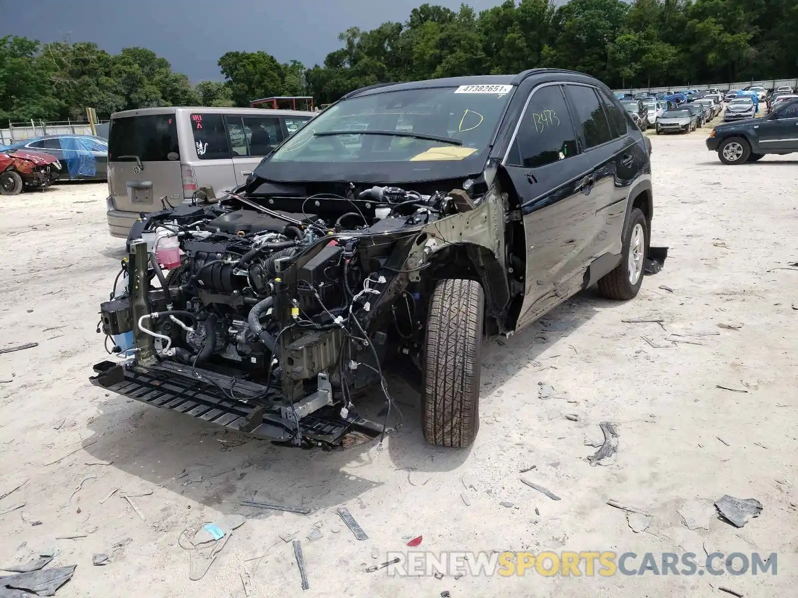 2 Photograph of a damaged car 2T3W1RFV7MC095660 TOYOTA RAV4 2021