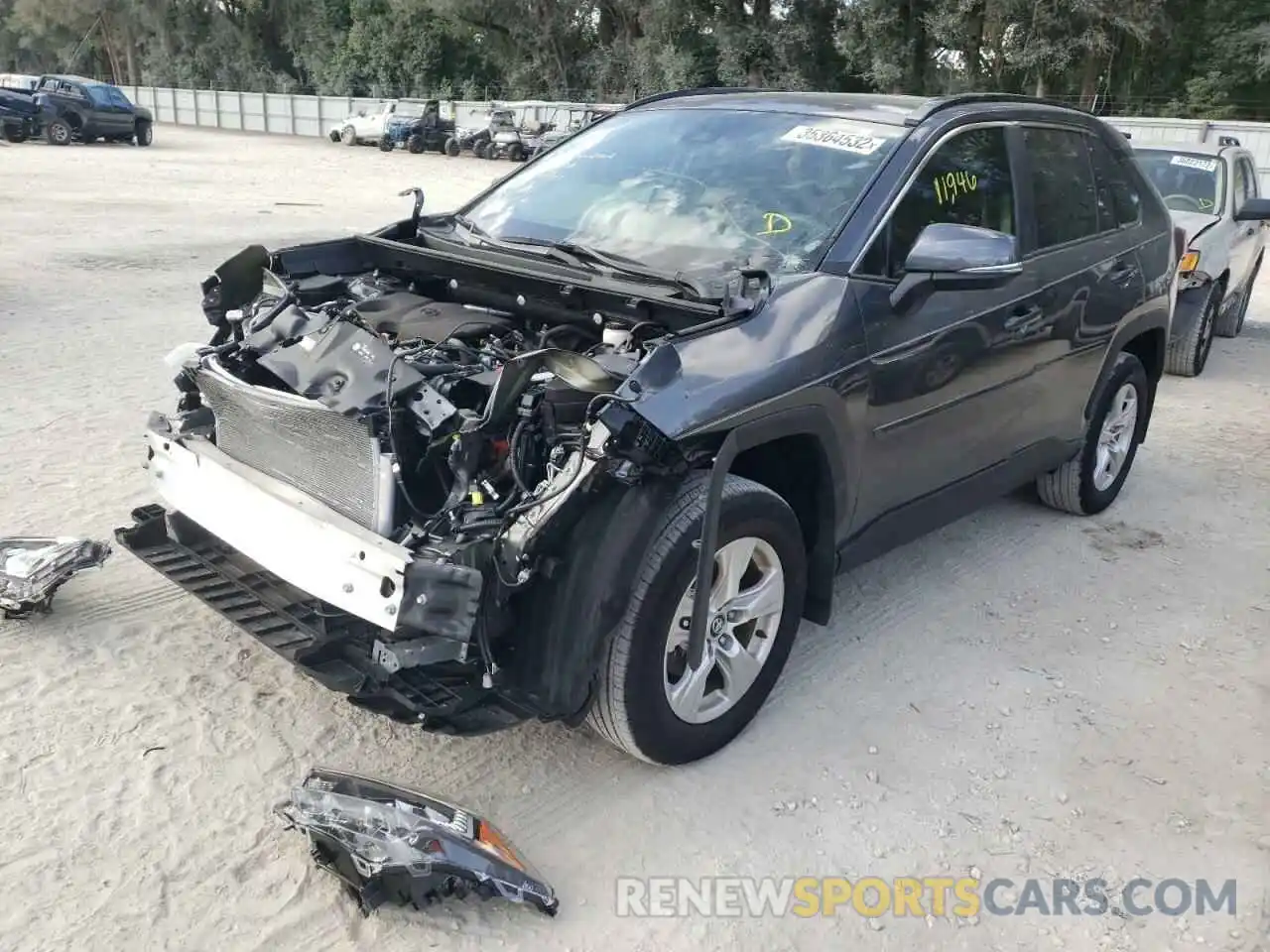 2 Photograph of a damaged car 2T3W1RFV7MC107547 TOYOTA RAV4 2021