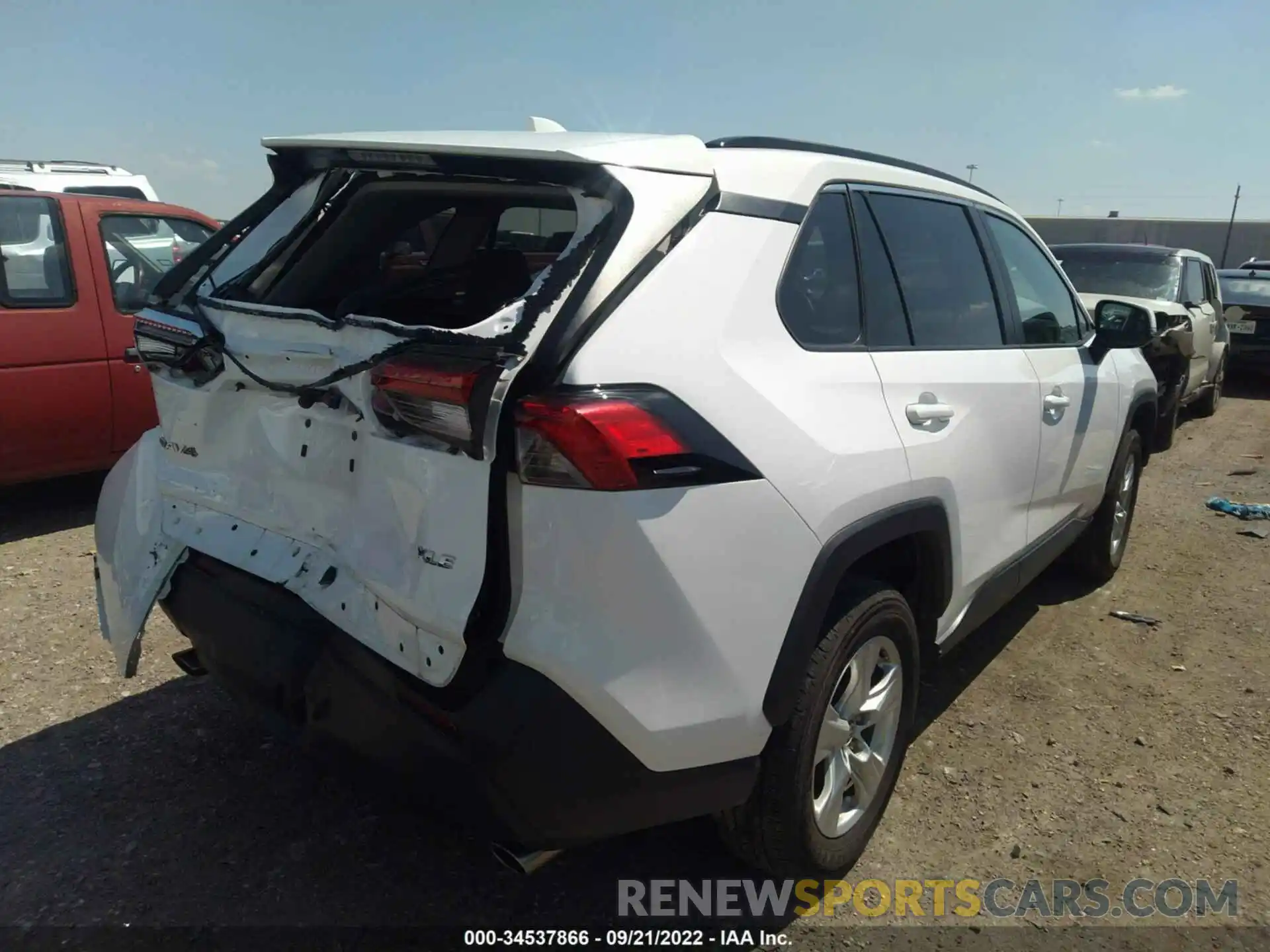 4 Фотография поврежденного автомобиля 2T3W1RFV7MC110691 TOYOTA RAV4 2021