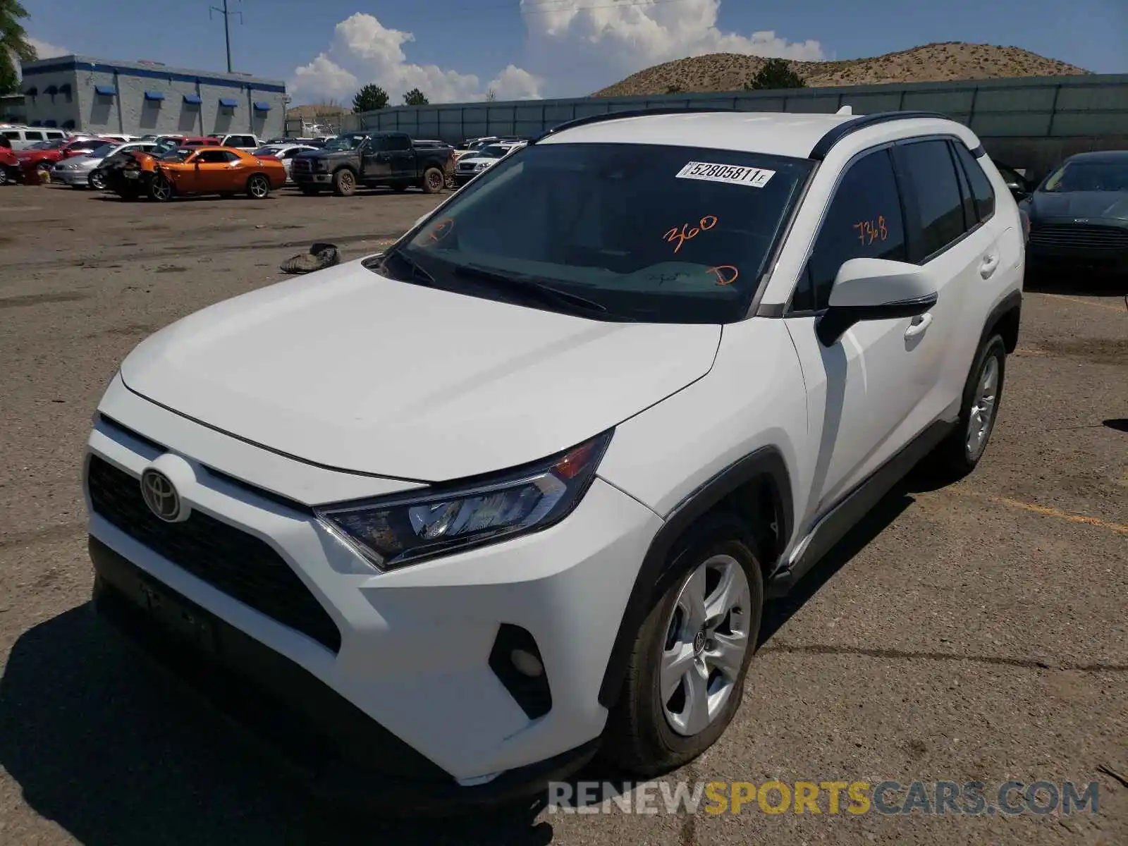 2 Photograph of a damaged car 2T3W1RFV7MC128849 TOYOTA RAV4 2021