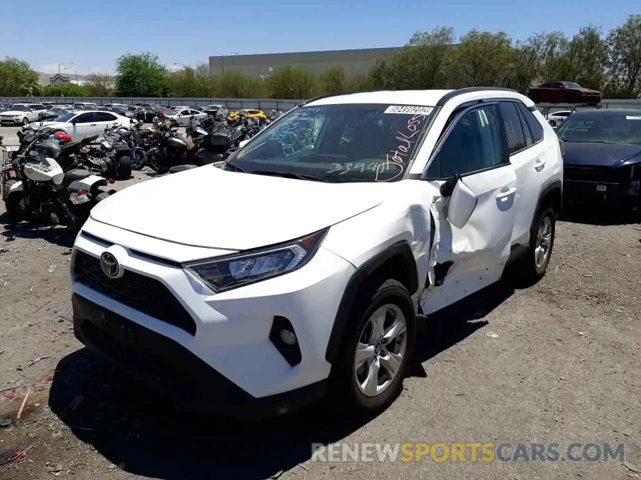 2 Photograph of a damaged car 2T3W1RFV7MC147207 TOYOTA RAV4 2021