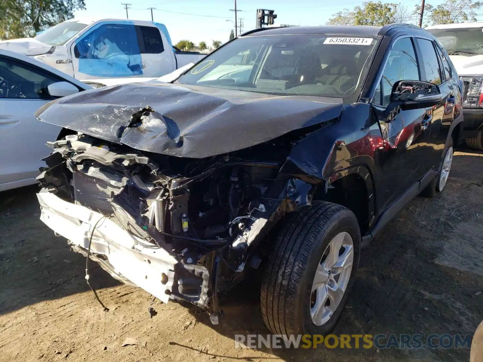 2 Photograph of a damaged car 2T3W1RFV7MW104288 TOYOTA RAV4 2021