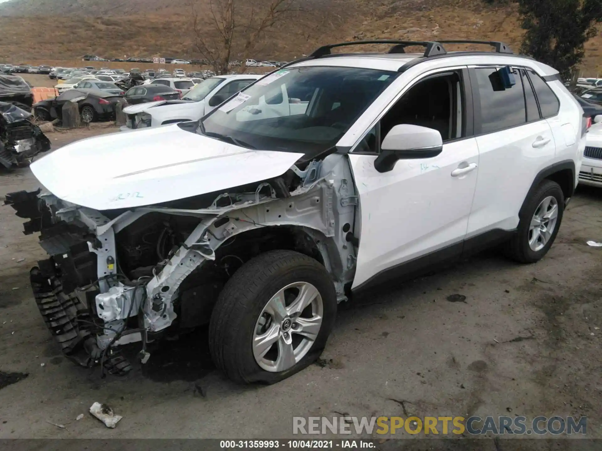 2 Photograph of a damaged car 2T3W1RFV7MW105649 TOYOTA RAV4 2021