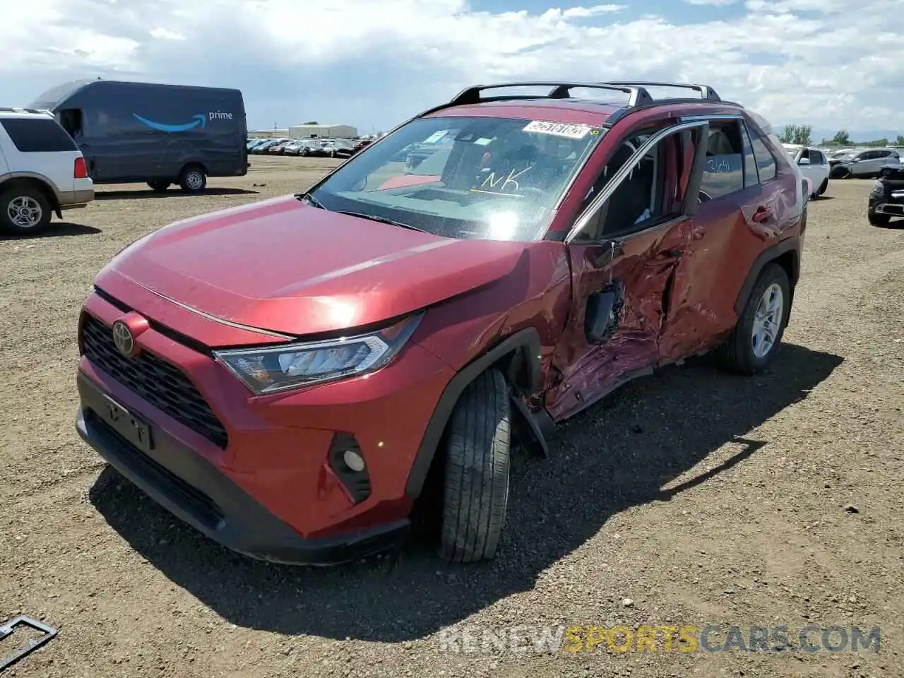 2 Photograph of a damaged car 2T3W1RFV7MW106672 TOYOTA RAV4 2021