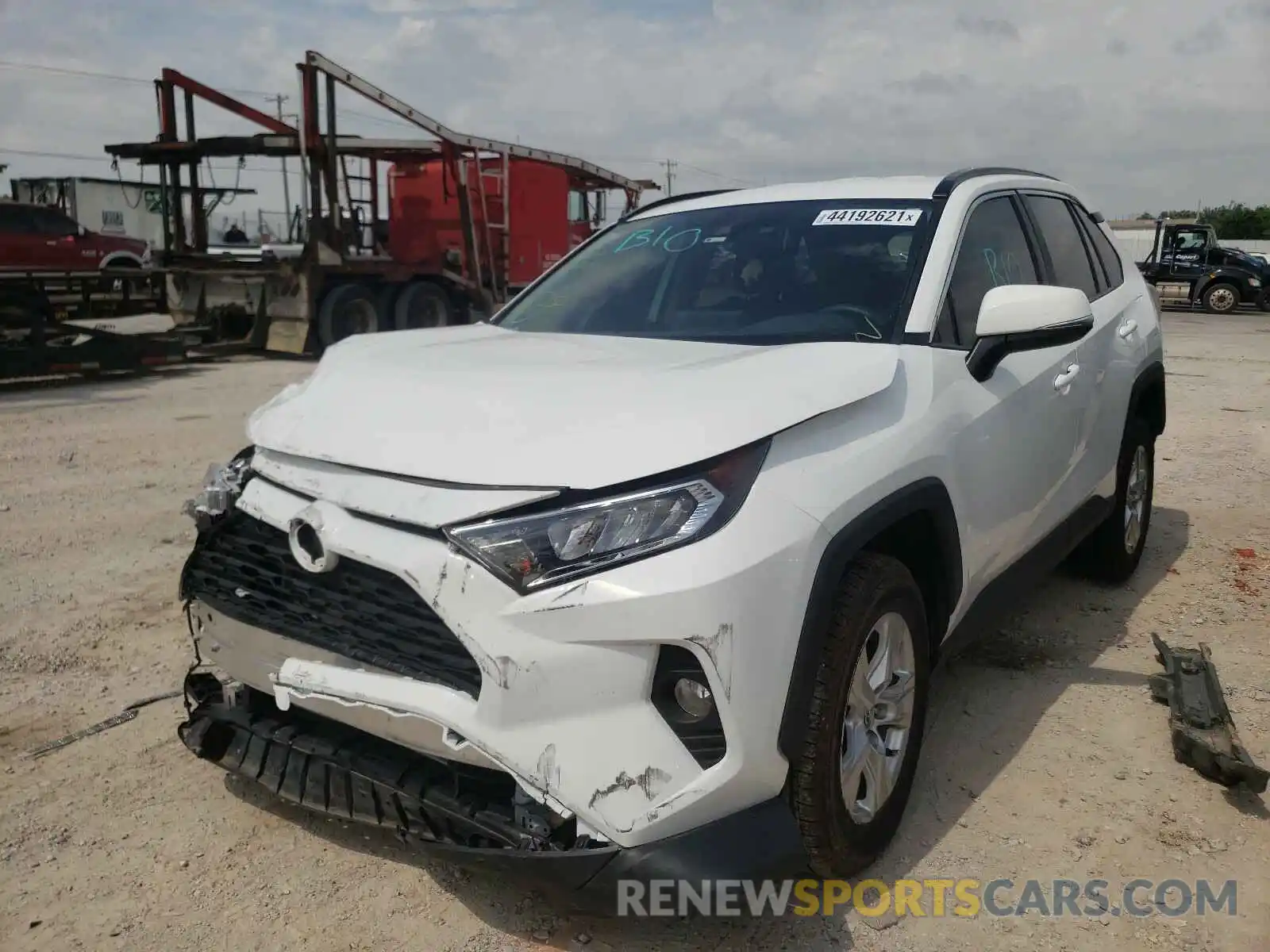 2 Photograph of a damaged car 2T3W1RFV7MW107093 TOYOTA RAV4 2021