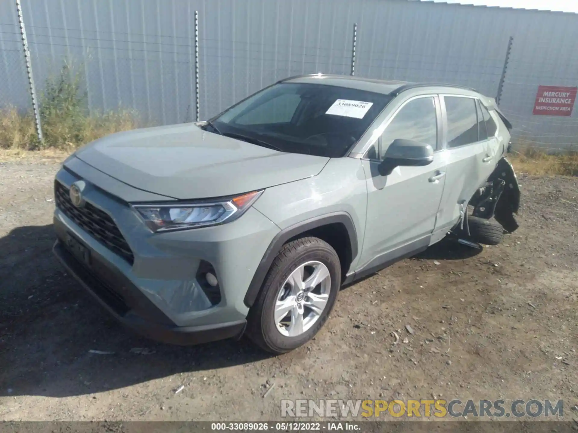 2 Photograph of a damaged car 2T3W1RFV7MW107613 TOYOTA RAV4 2021