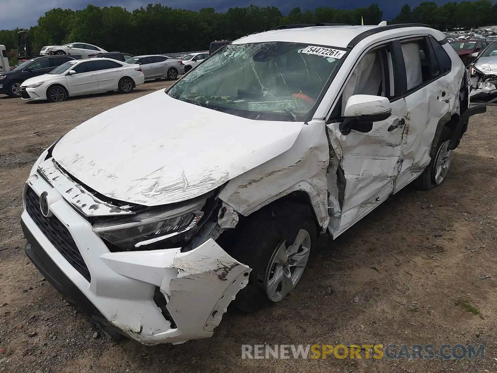 2 Photograph of a damaged car 2T3W1RFV7MW108096 TOYOTA RAV4 2021