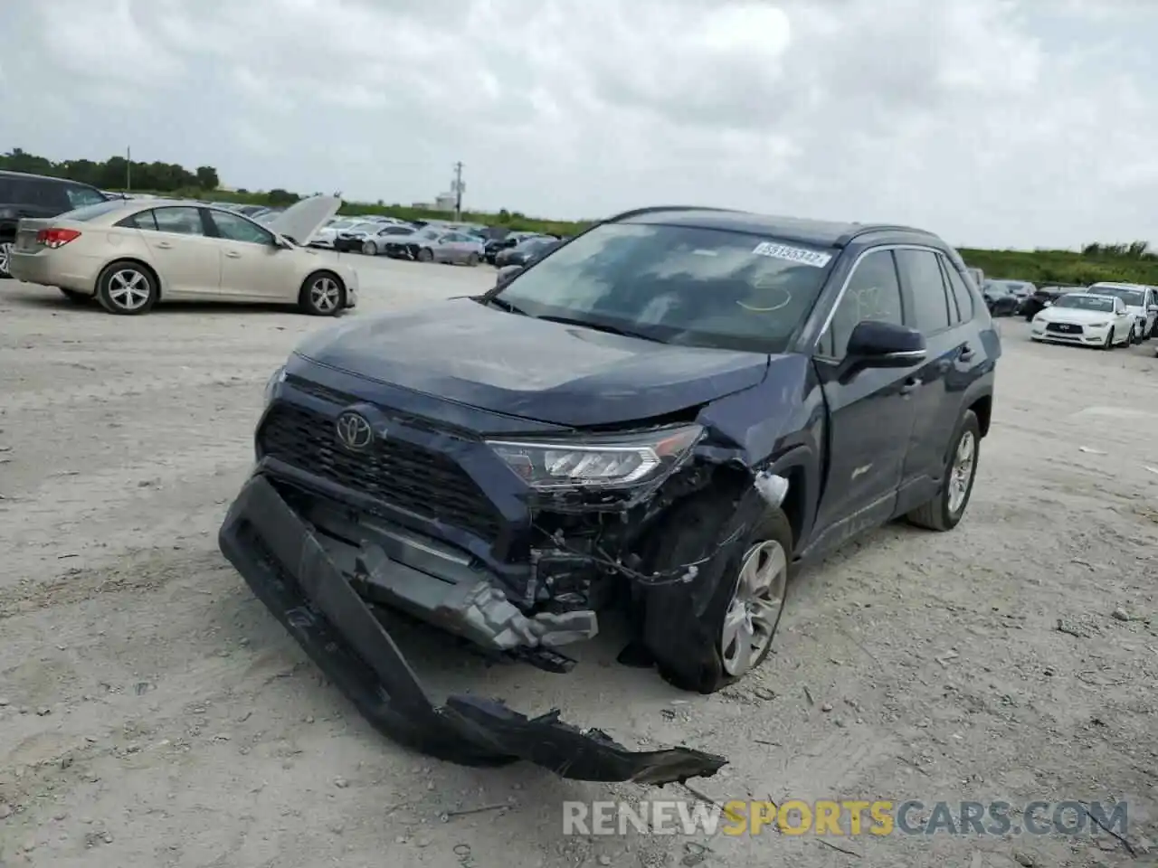 2 Photograph of a damaged car 2T3W1RFV7MW108888 TOYOTA RAV4 2021