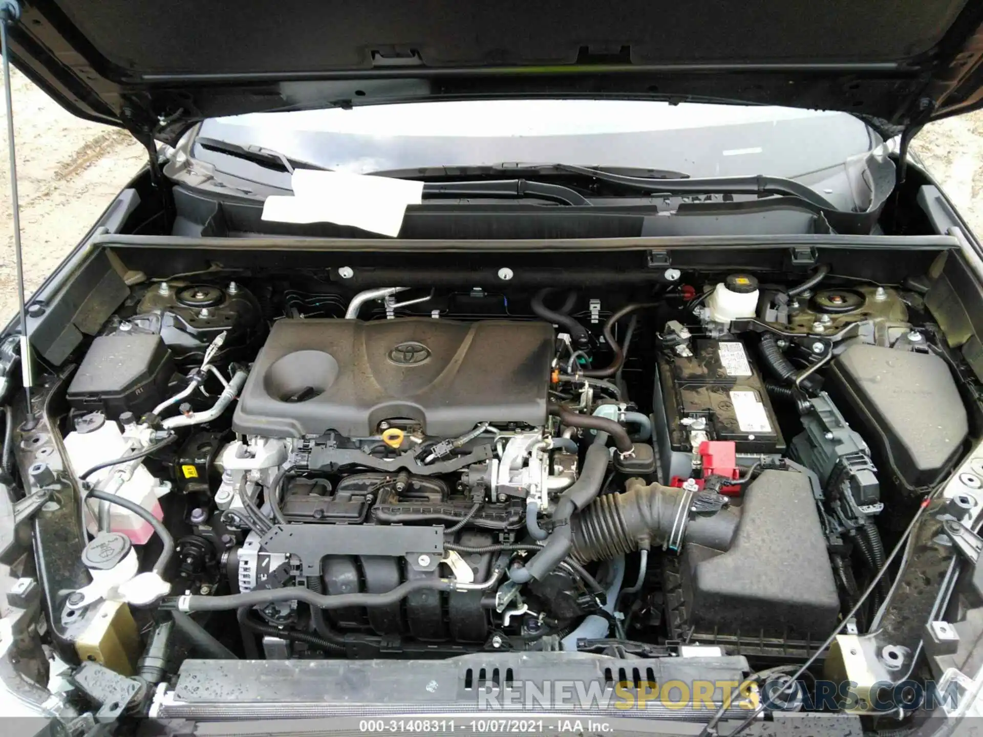 10 Фотография поврежденного автомобиля 2T3W1RFV7MW111709 TOYOTA RAV4 2021