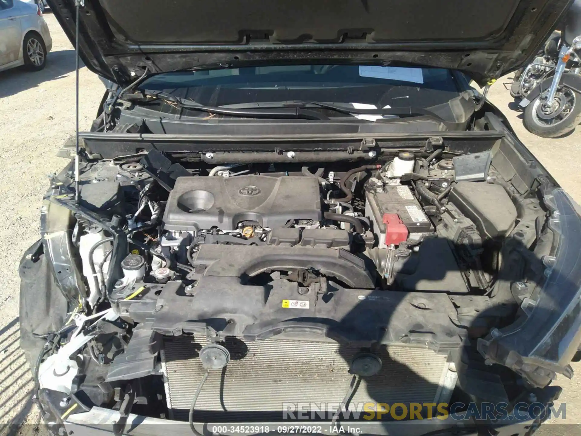 10 Фотография поврежденного автомобиля 2T3W1RFV7MW113587 TOYOTA RAV4 2021