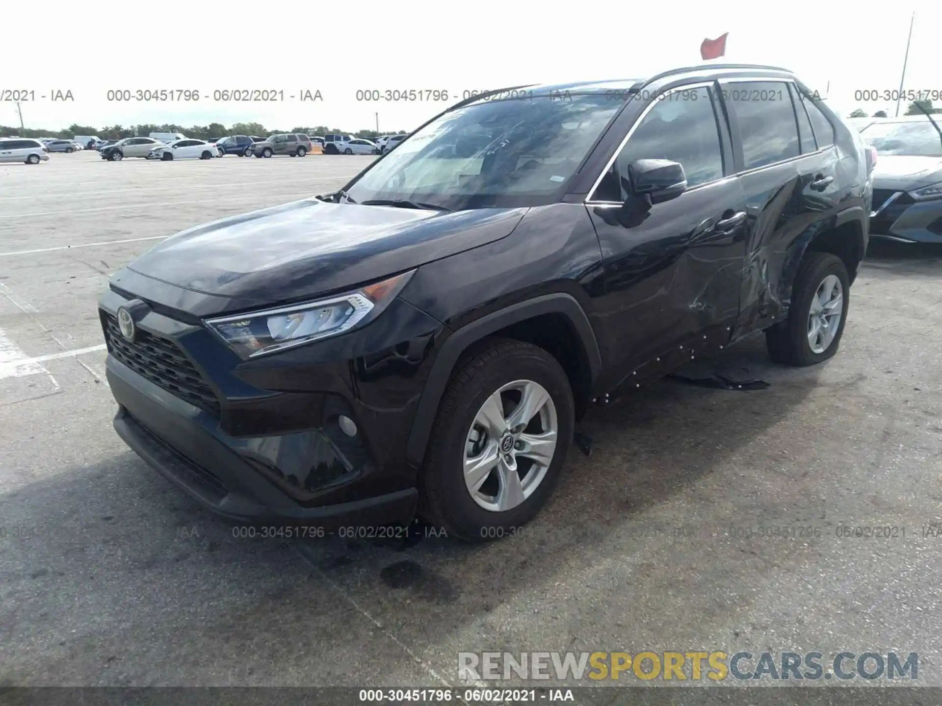 2 Photograph of a damaged car 2T3W1RFV7MW116618 TOYOTA RAV4 2021