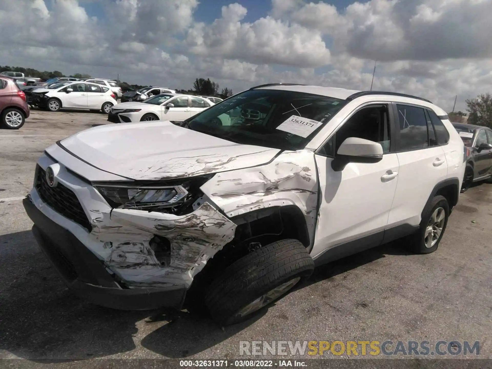 2 Photograph of a damaged car 2T3W1RFV7MW131913 TOYOTA RAV4 2021