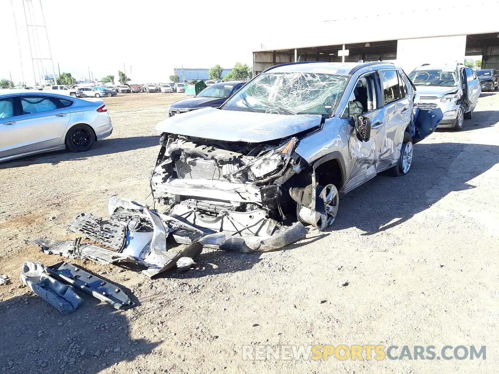 2 Photograph of a damaged car 2T3W1RFV7MW138604 TOYOTA RAV4 2021