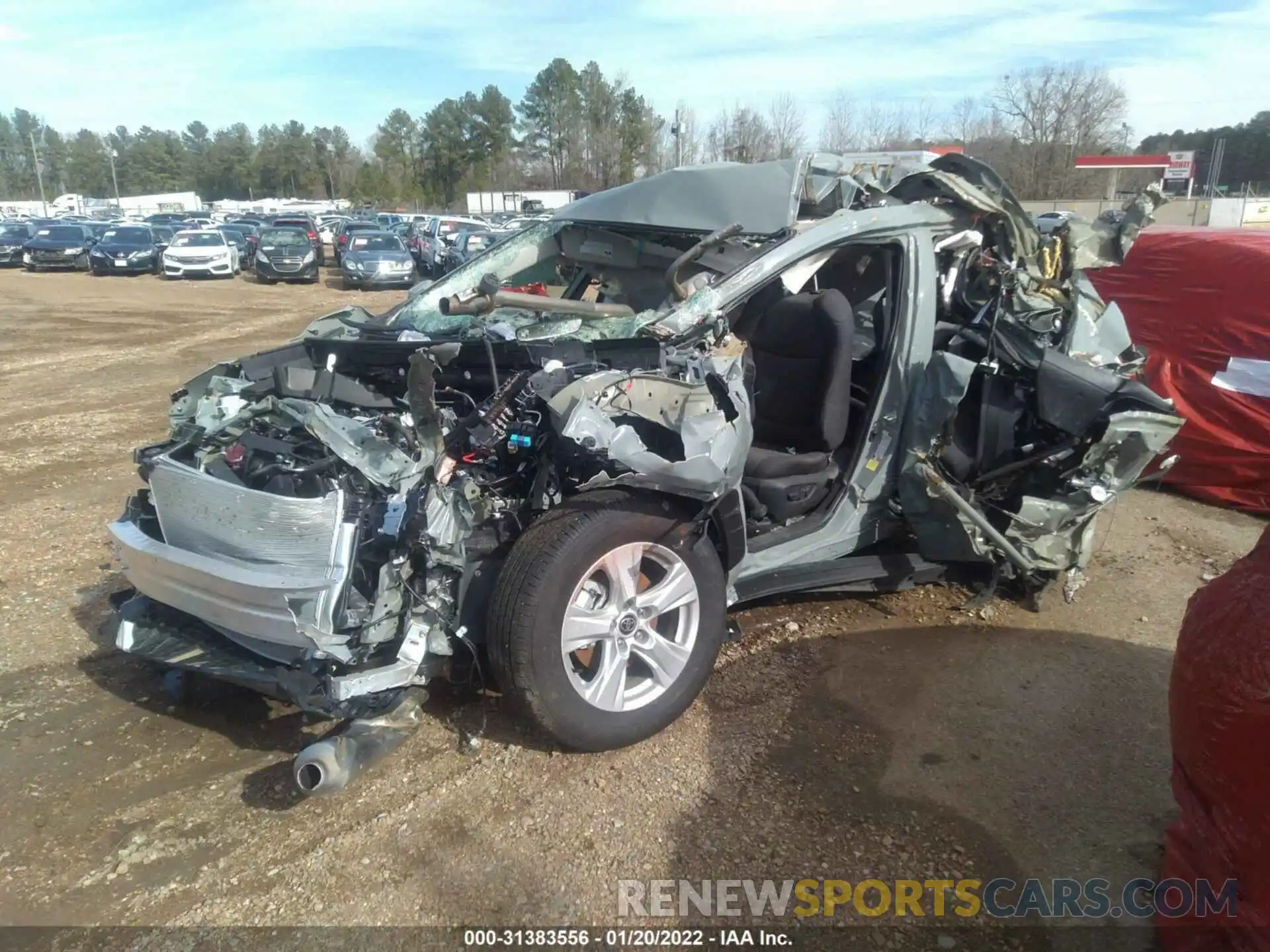 2 Photograph of a damaged car 2T3W1RFV7MW145035 TOYOTA RAV4 2021