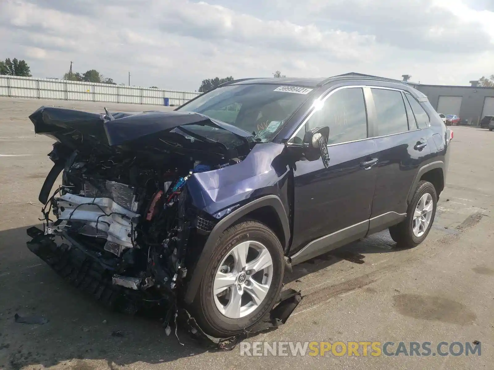 2 Photograph of a damaged car 2T3W1RFV7MW145195 TOYOTA RAV4 2021