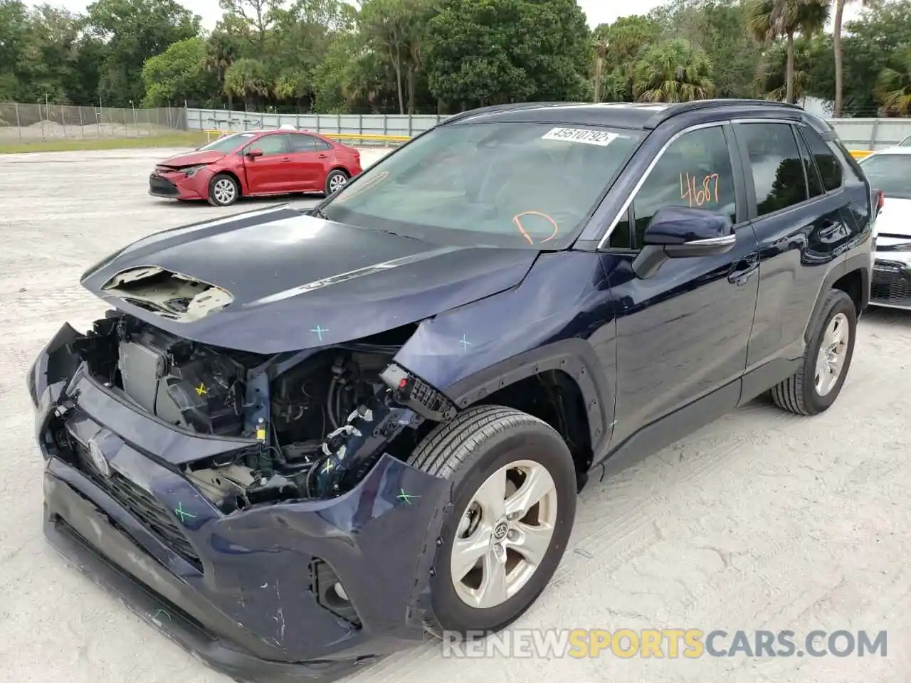 2 Photograph of a damaged car 2T3W1RFV7MW147724 TOYOTA RAV4 2021