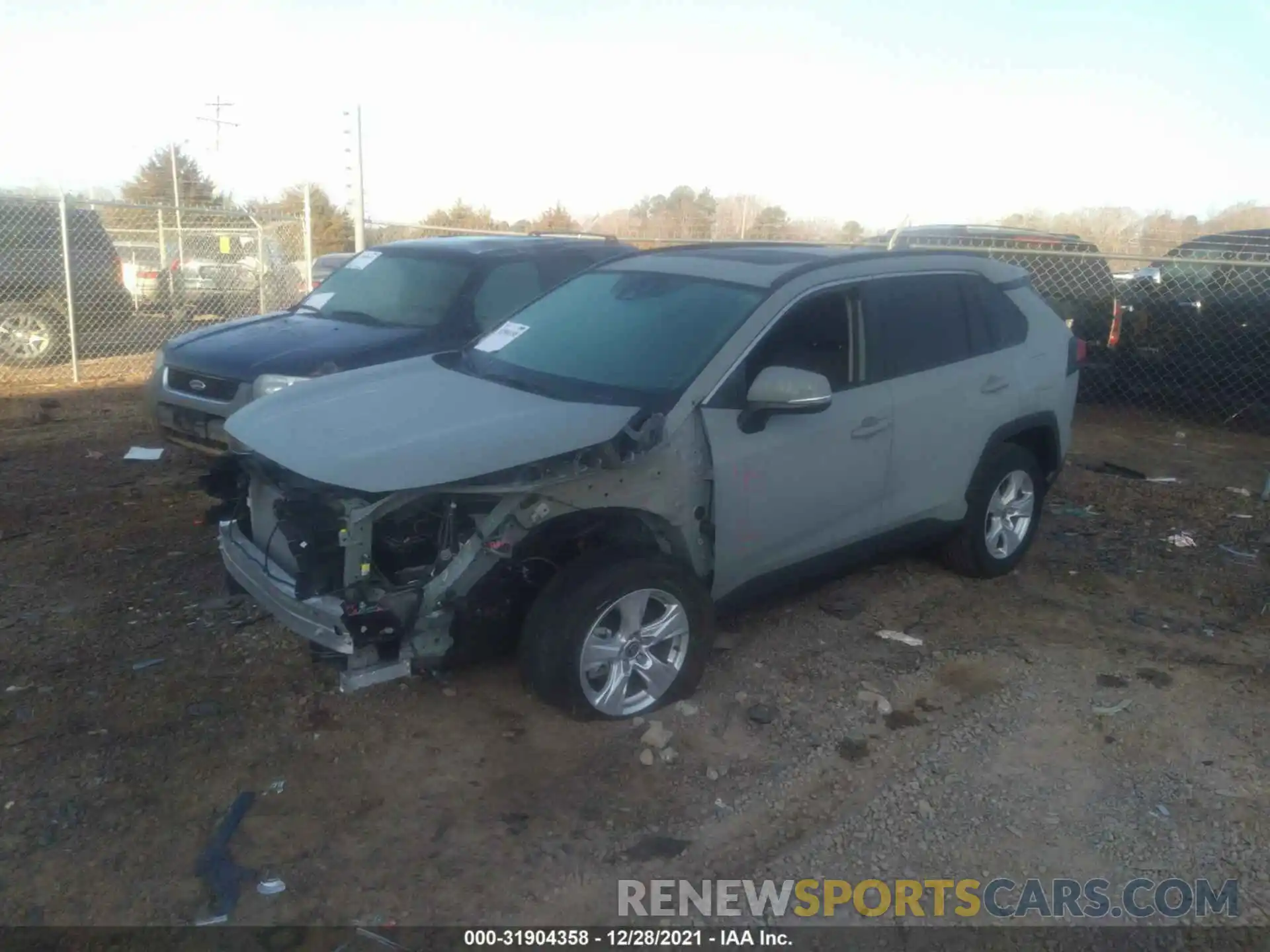 2 Photograph of a damaged car 2T3W1RFV7MW165320 TOYOTA RAV4 2021