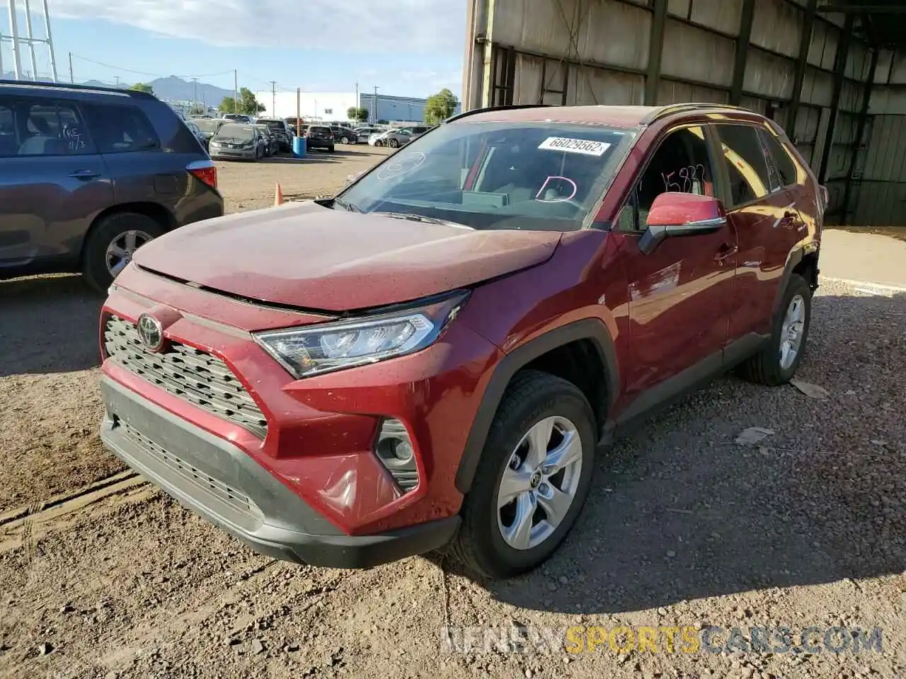 2 Photograph of a damaged car 2T3W1RFV7MW169609 TOYOTA RAV4 2021