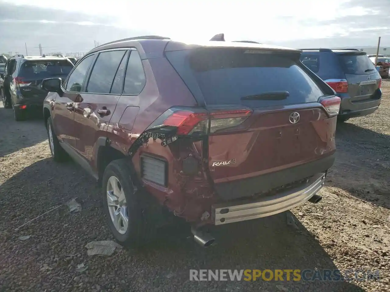 3 Photograph of a damaged car 2T3W1RFV7MW169609 TOYOTA RAV4 2021