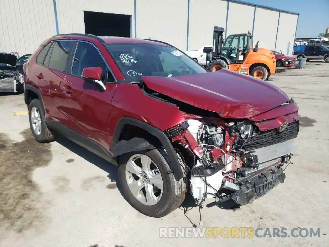 1 Photograph of a damaged car 2T3W1RFV7MW177452 TOYOTA RAV4 2021