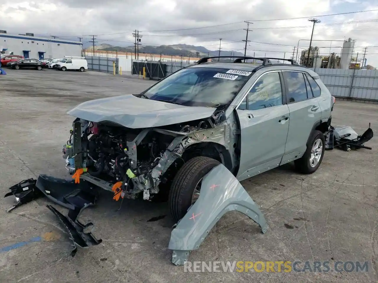 2 Photograph of a damaged car 2T3W1RFV7MW178990 TOYOTA RAV4 2021