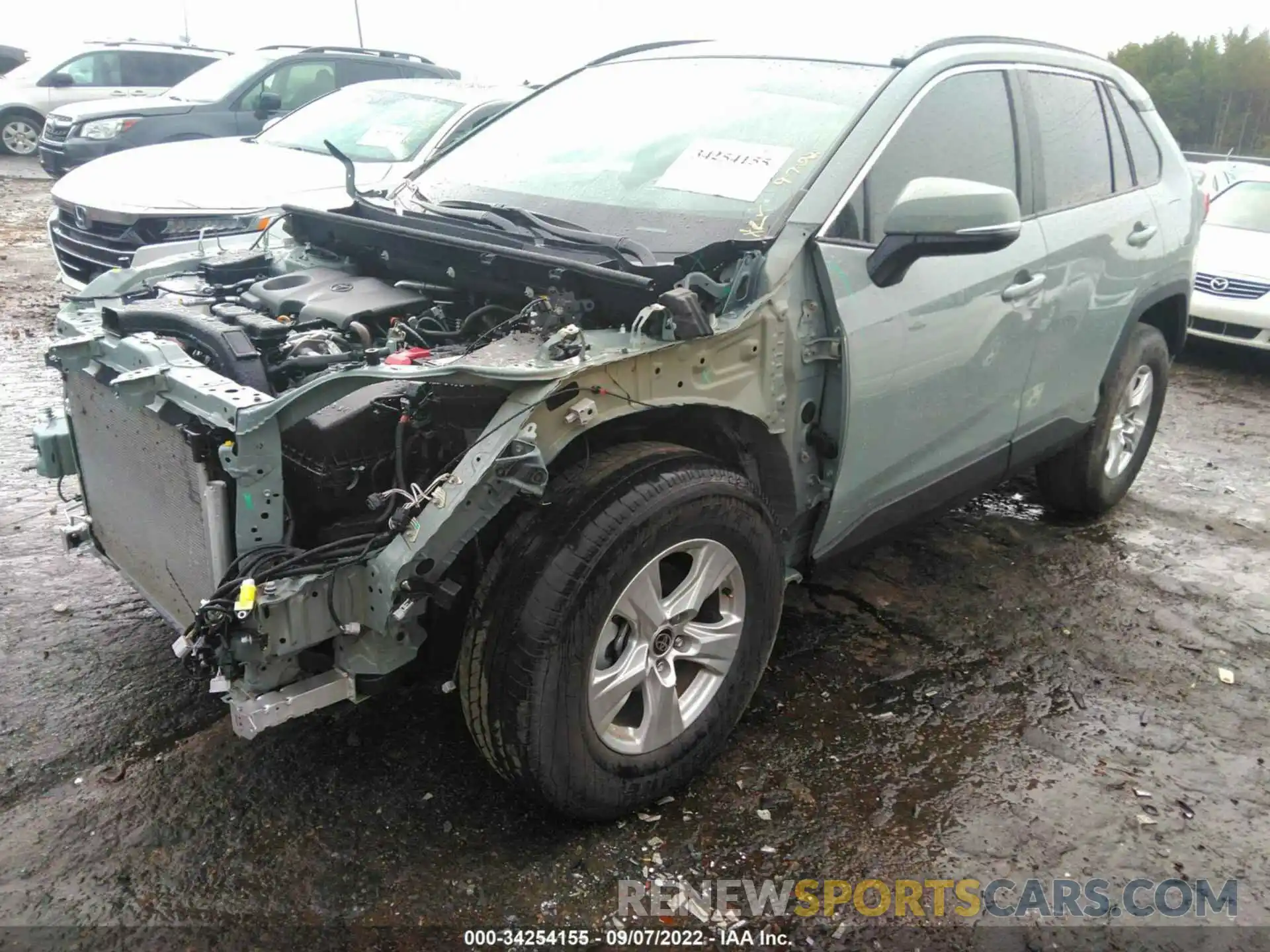 2 Photograph of a damaged car 2T3W1RFV7MW182389 TOYOTA RAV4 2021