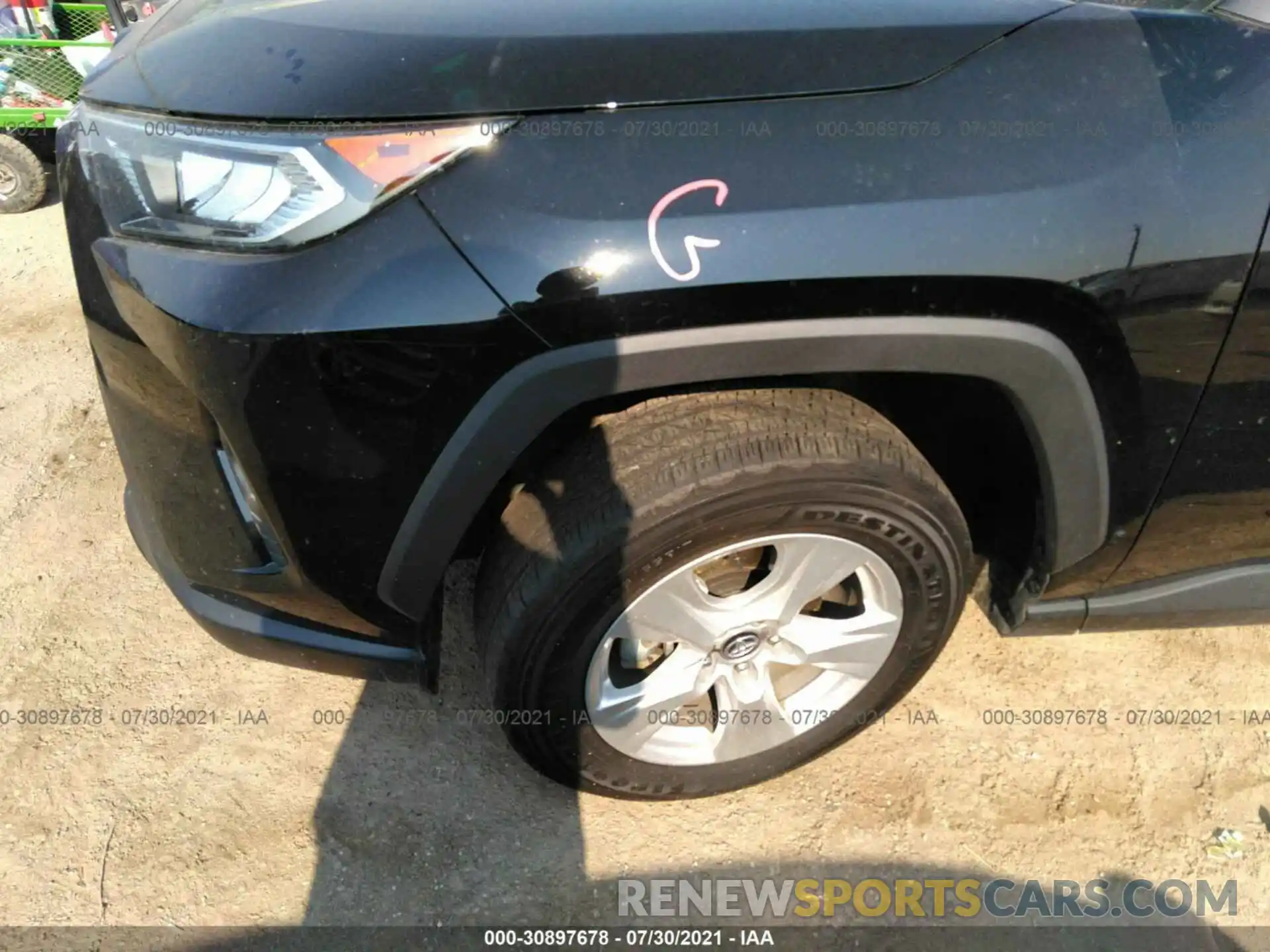 12 Photograph of a damaged car 2T3W1RFV8MC091195 TOYOTA RAV4 2021