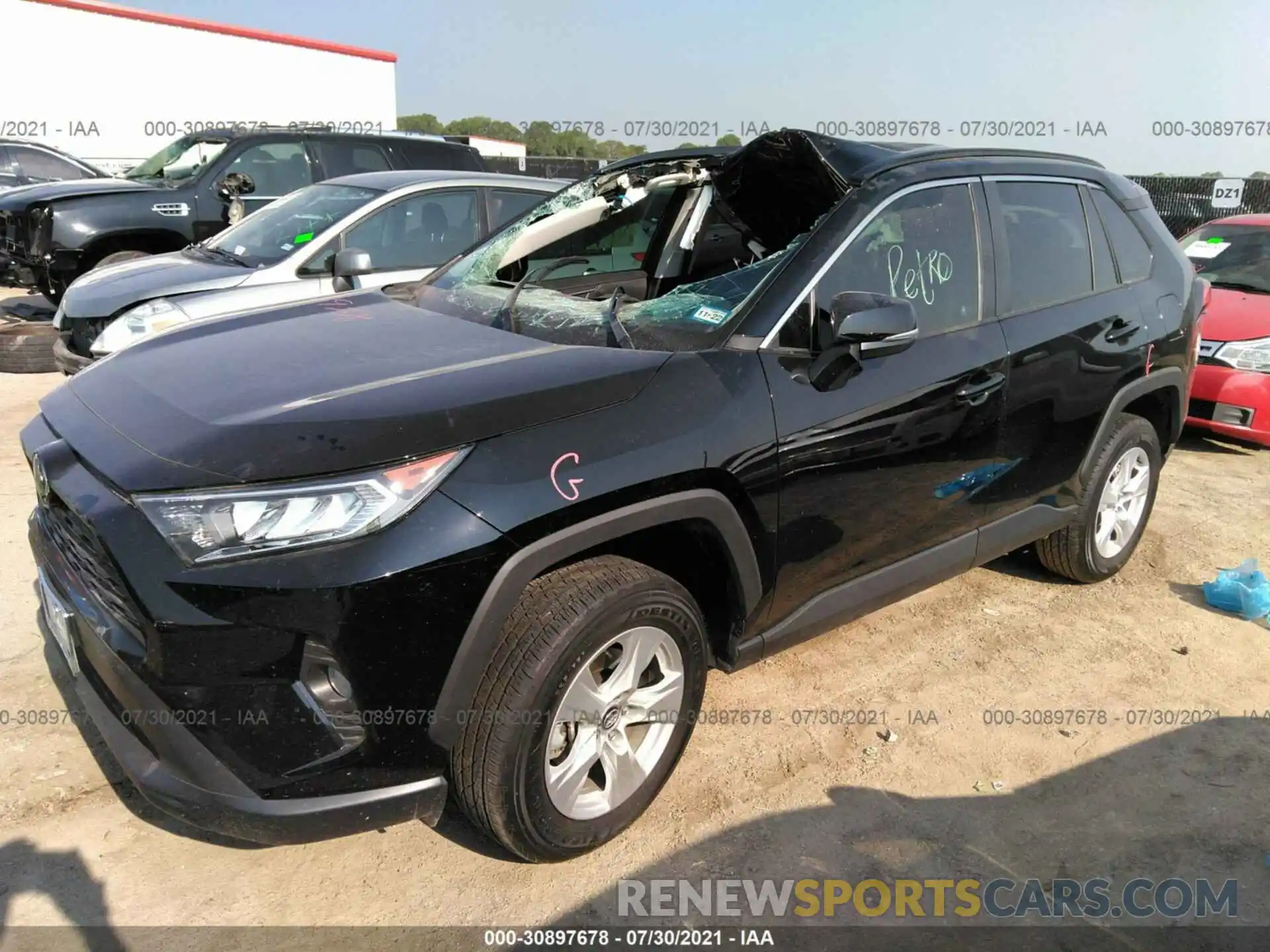 2 Photograph of a damaged car 2T3W1RFV8MC091195 TOYOTA RAV4 2021