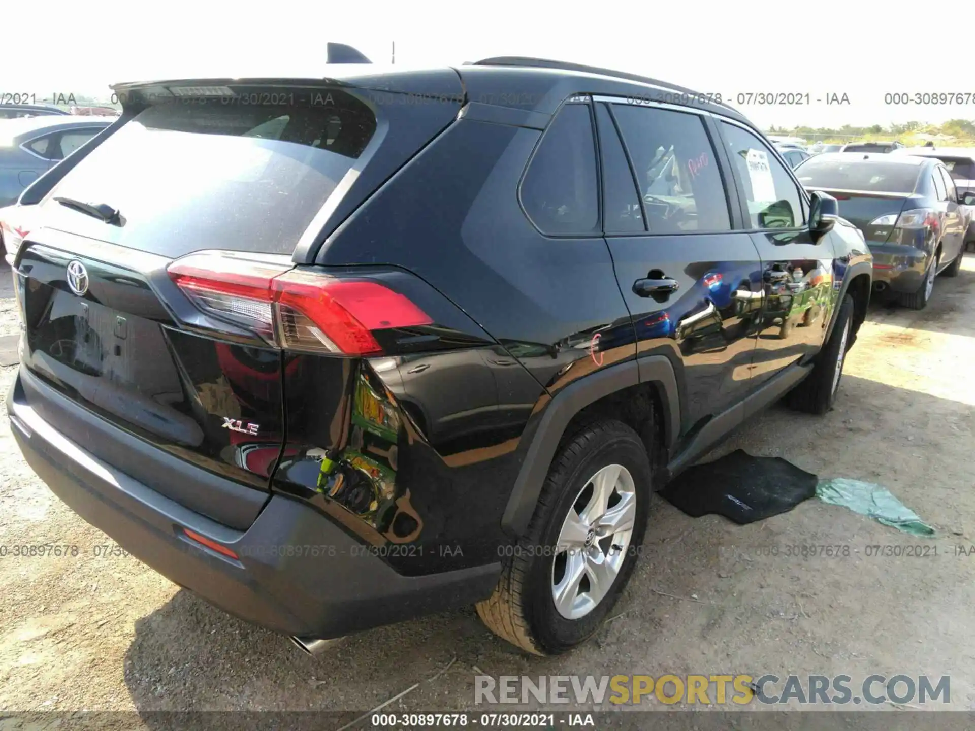 4 Фотография поврежденного автомобиля 2T3W1RFV8MC091195 TOYOTA RAV4 2021