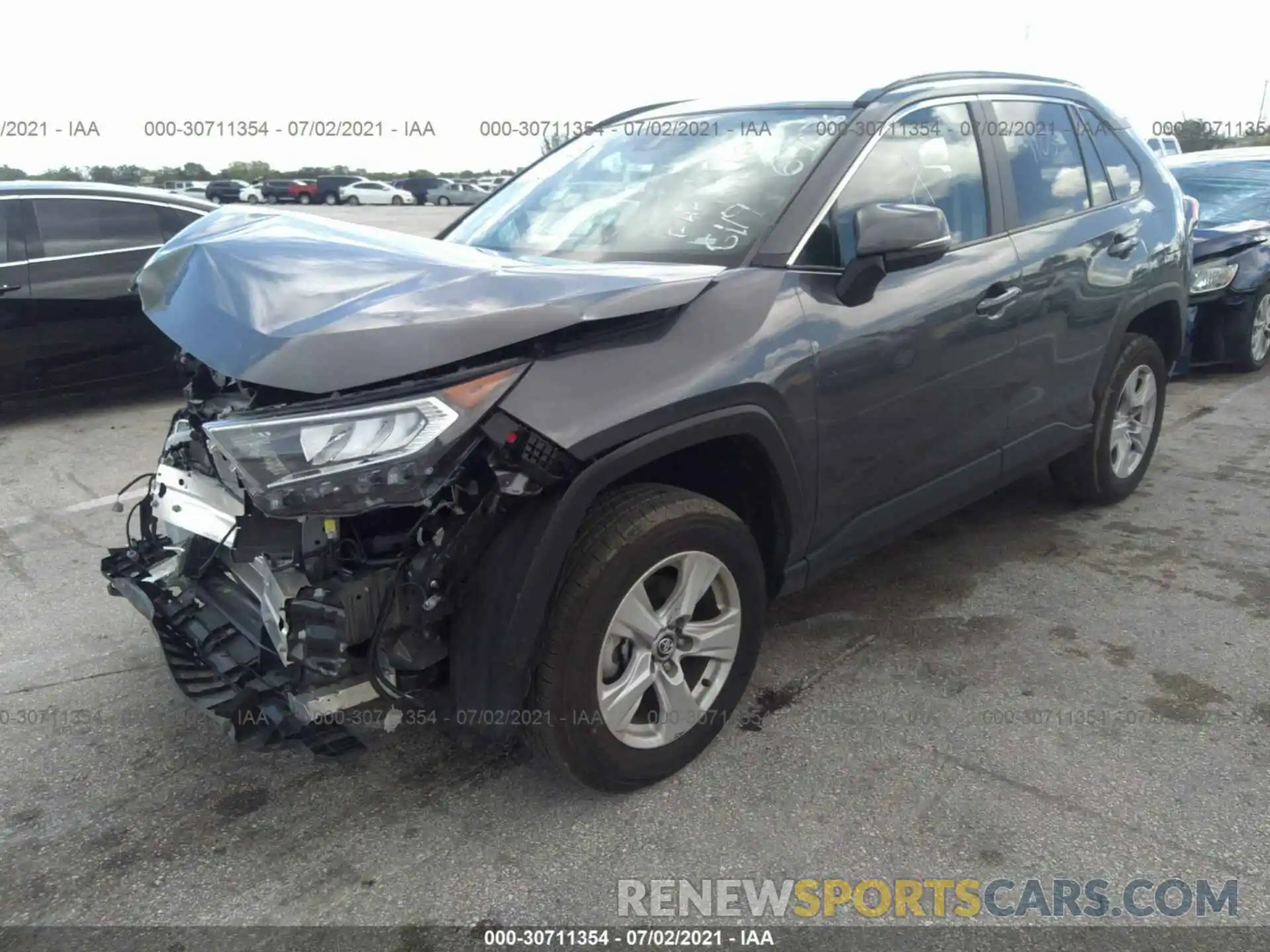 2 Photograph of a damaged car 2T3W1RFV8MC096736 TOYOTA RAV4 2021