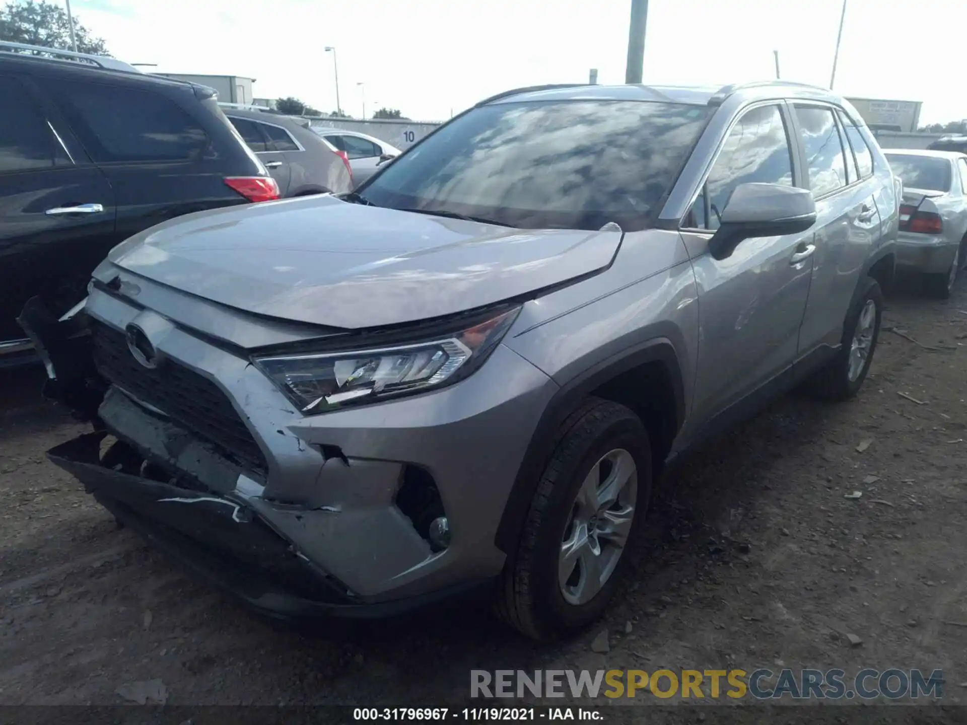 2 Фотография поврежденного автомобиля 2T3W1RFV8MC115043 TOYOTA RAV4 2021