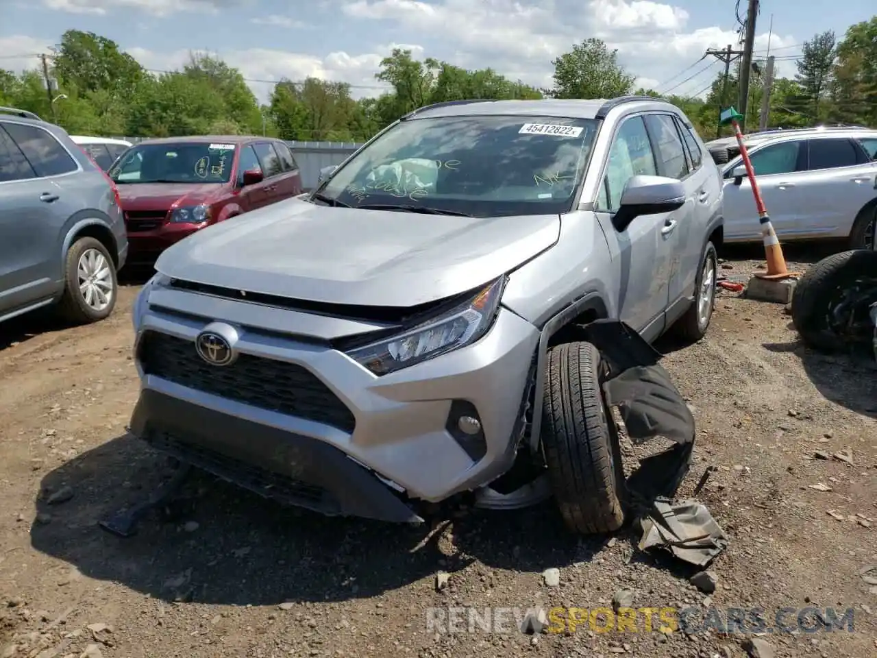 2 Photograph of a damaged car 2T3W1RFV8MC124695 TOYOTA RAV4 2021