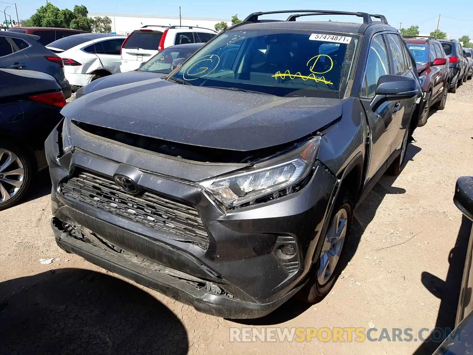 2 Photograph of a damaged car 2T3W1RFV8MC156532 TOYOTA RAV4 2021