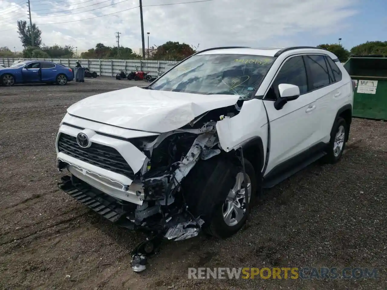 2 Photograph of a damaged car 2T3W1RFV8MC158653 TOYOTA RAV4 2021