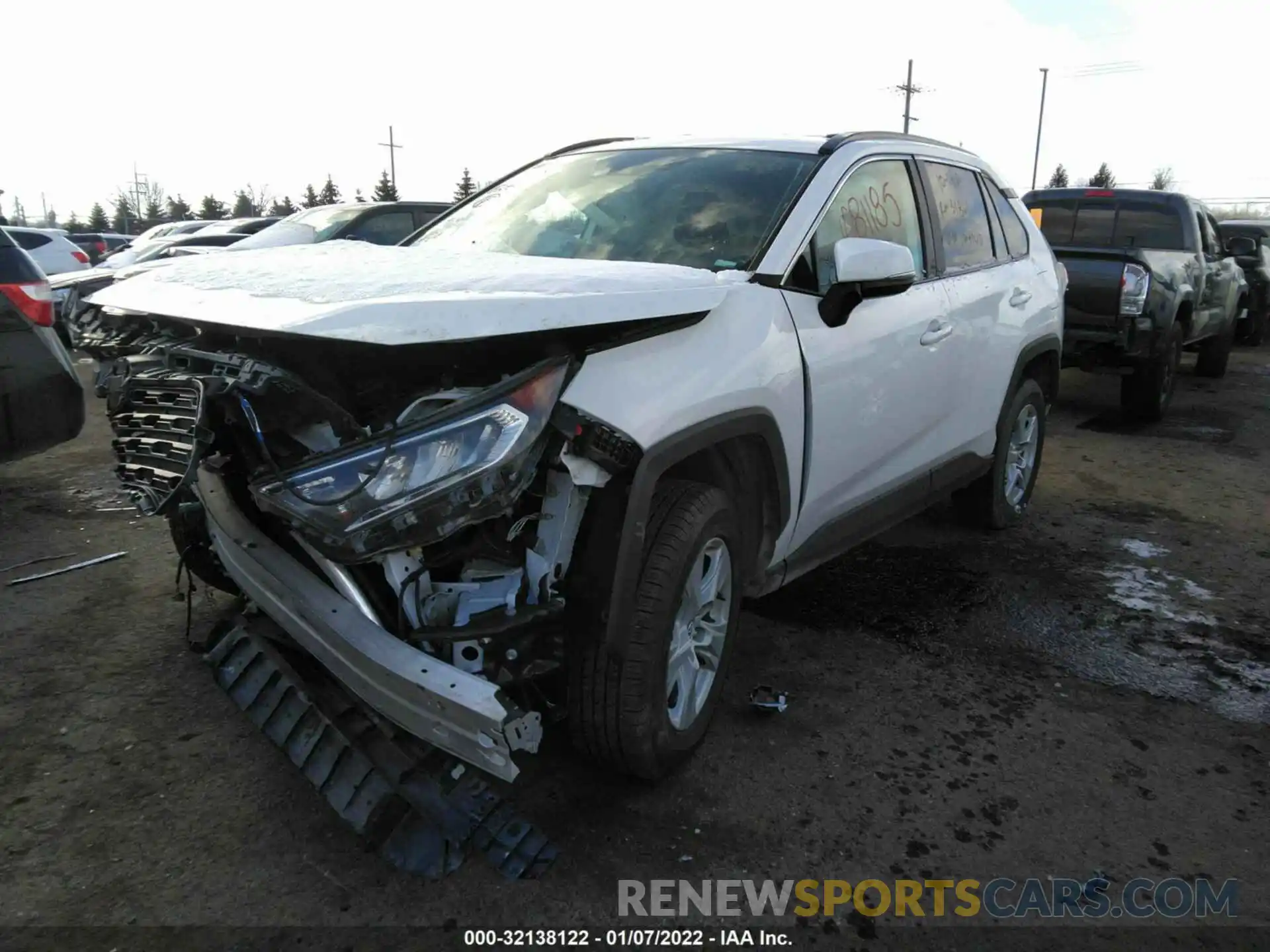 2 Photograph of a damaged car 2T3W1RFV8MW104140 TOYOTA RAV4 2021