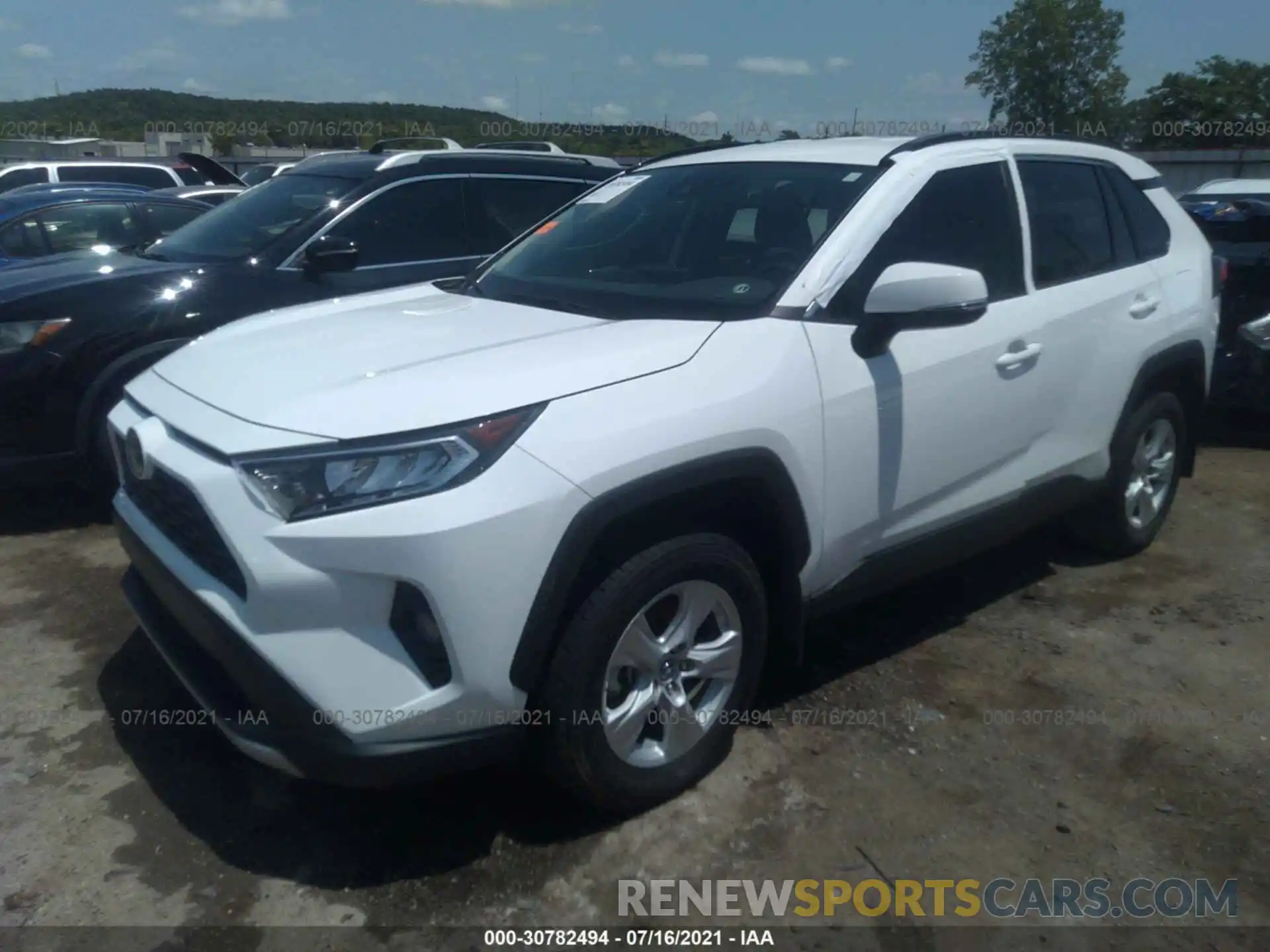 2 Photograph of a damaged car 2T3W1RFV8MW105255 TOYOTA RAV4 2021