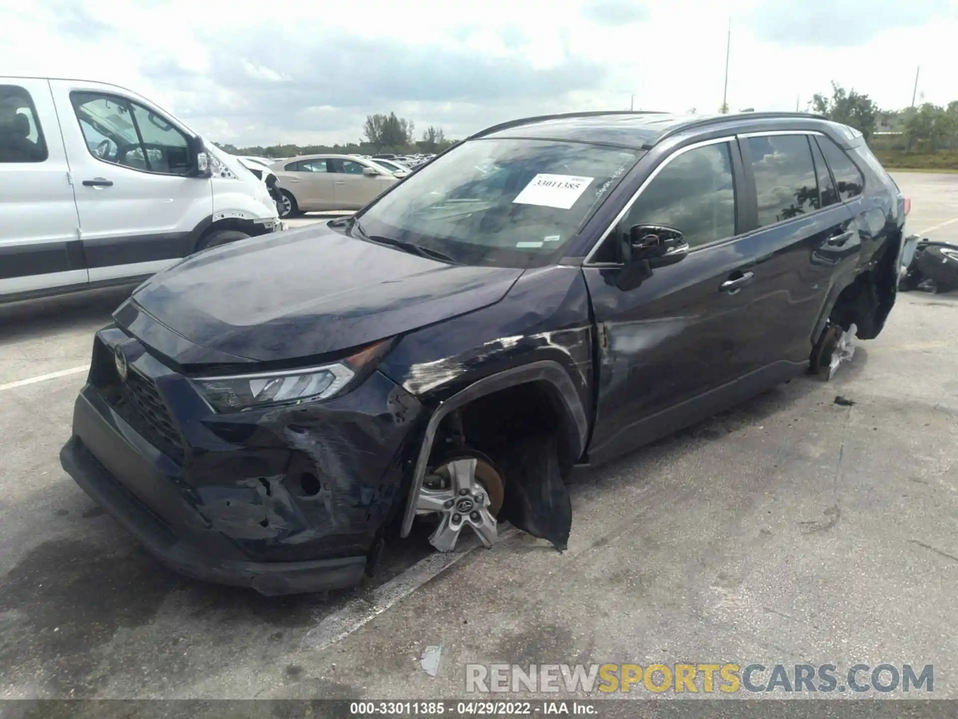 2 Photograph of a damaged car 2T3W1RFV8MW112576 TOYOTA RAV4 2021