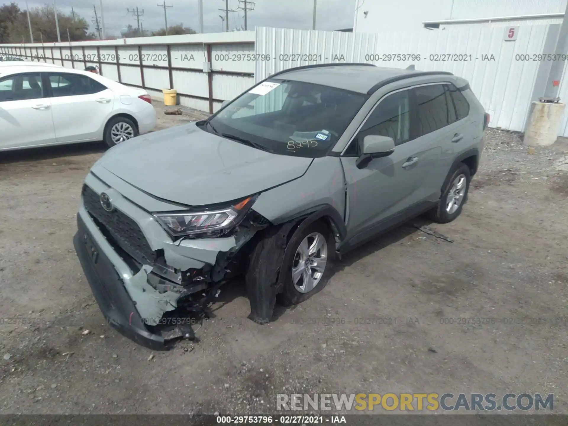 2 Photograph of a damaged car 2T3W1RFV8MW118295 TOYOTA RAV4 2021